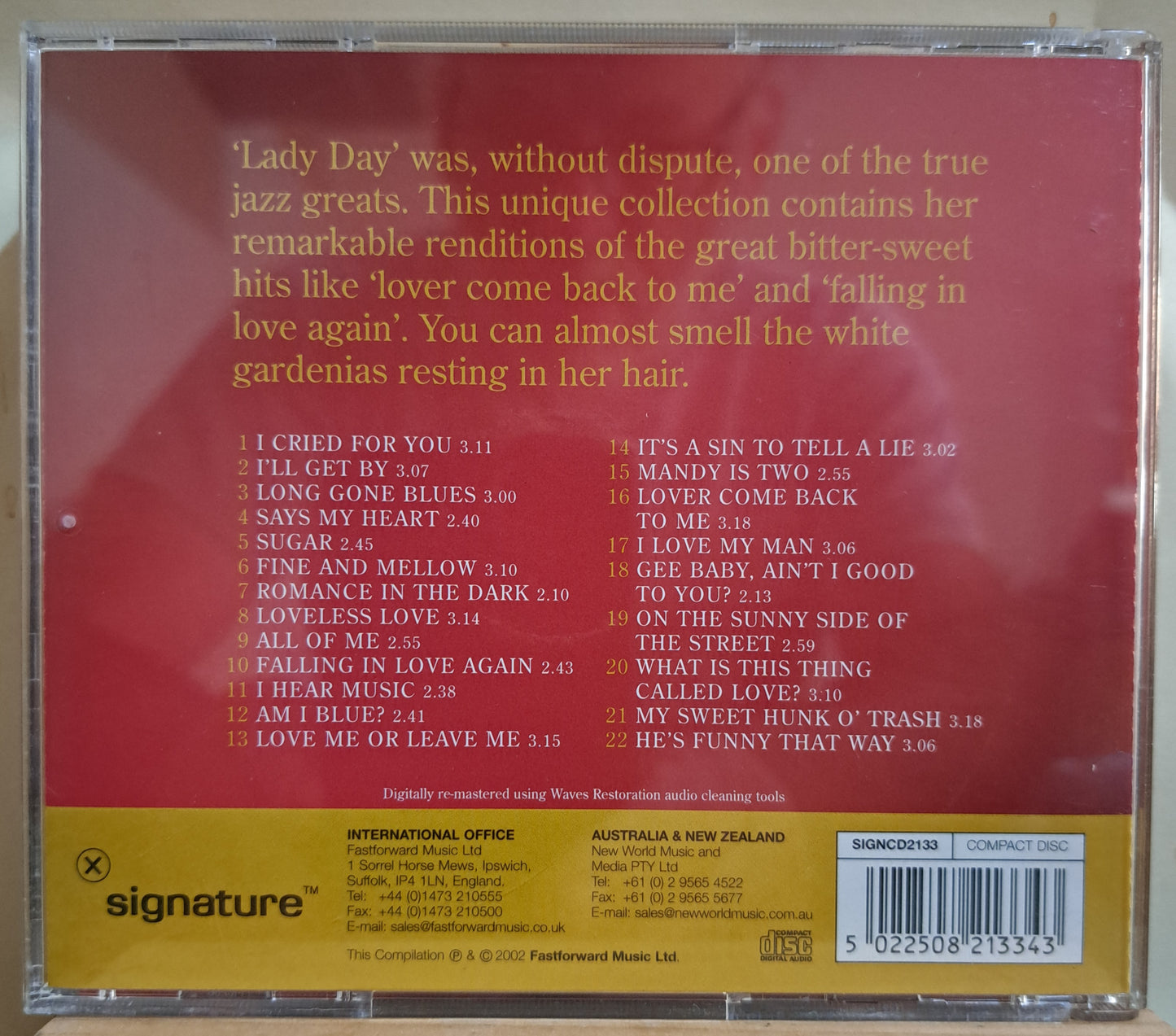 Billie Holiday - Signature series (cd)