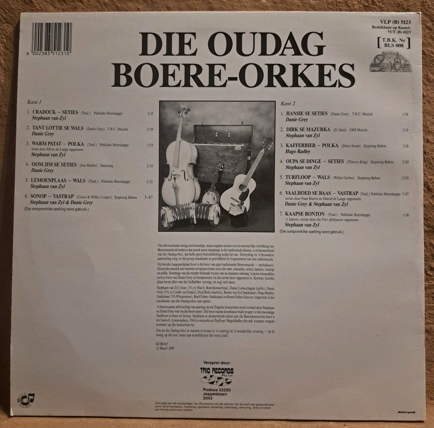Die Oudag Boere-Orkes - Boeretroos