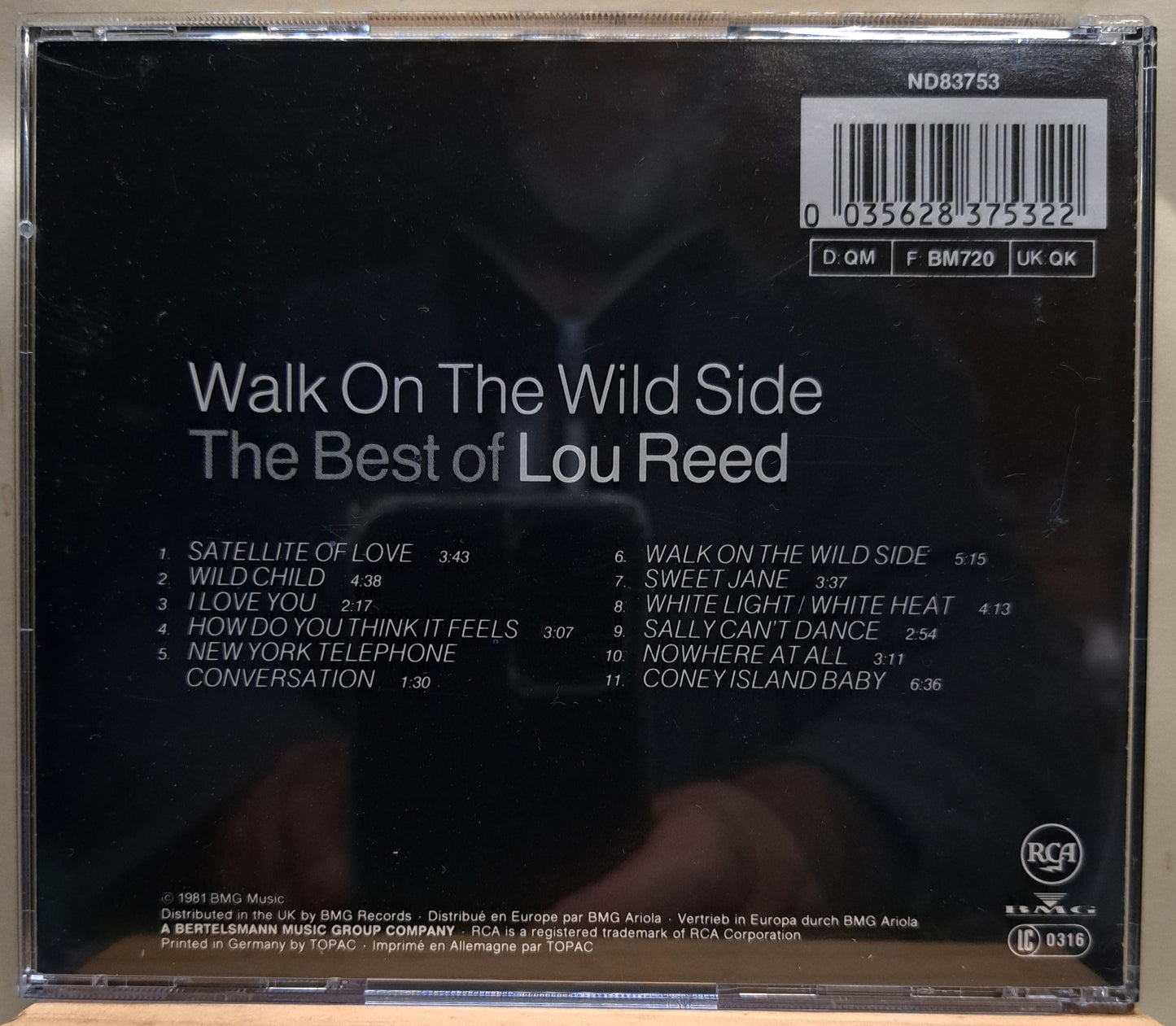 Lou Reed - Walk on the wild side (best of) cd