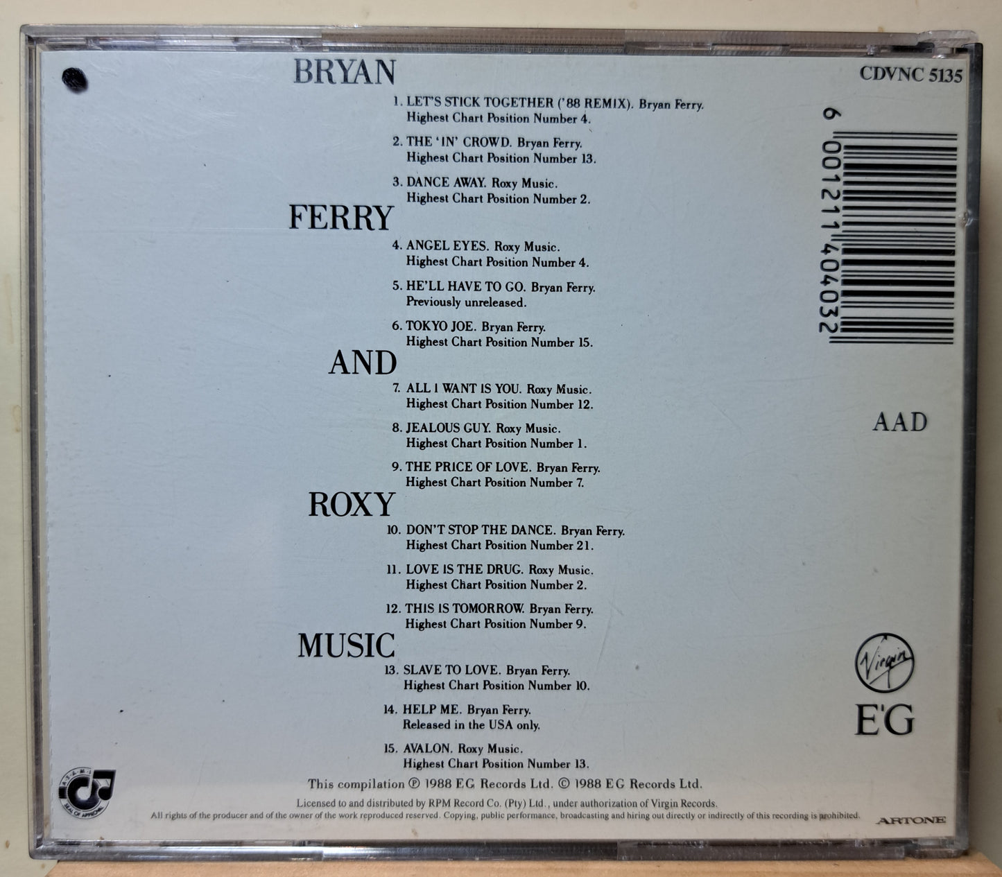 Bryan Ferry and Roxy Music - The ultimate collection (cd)