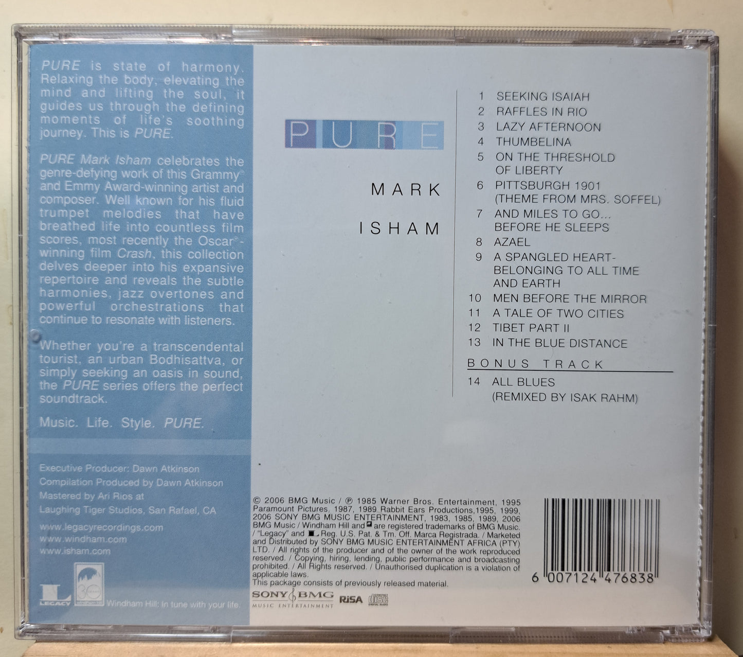 Mark Isham (cd)
