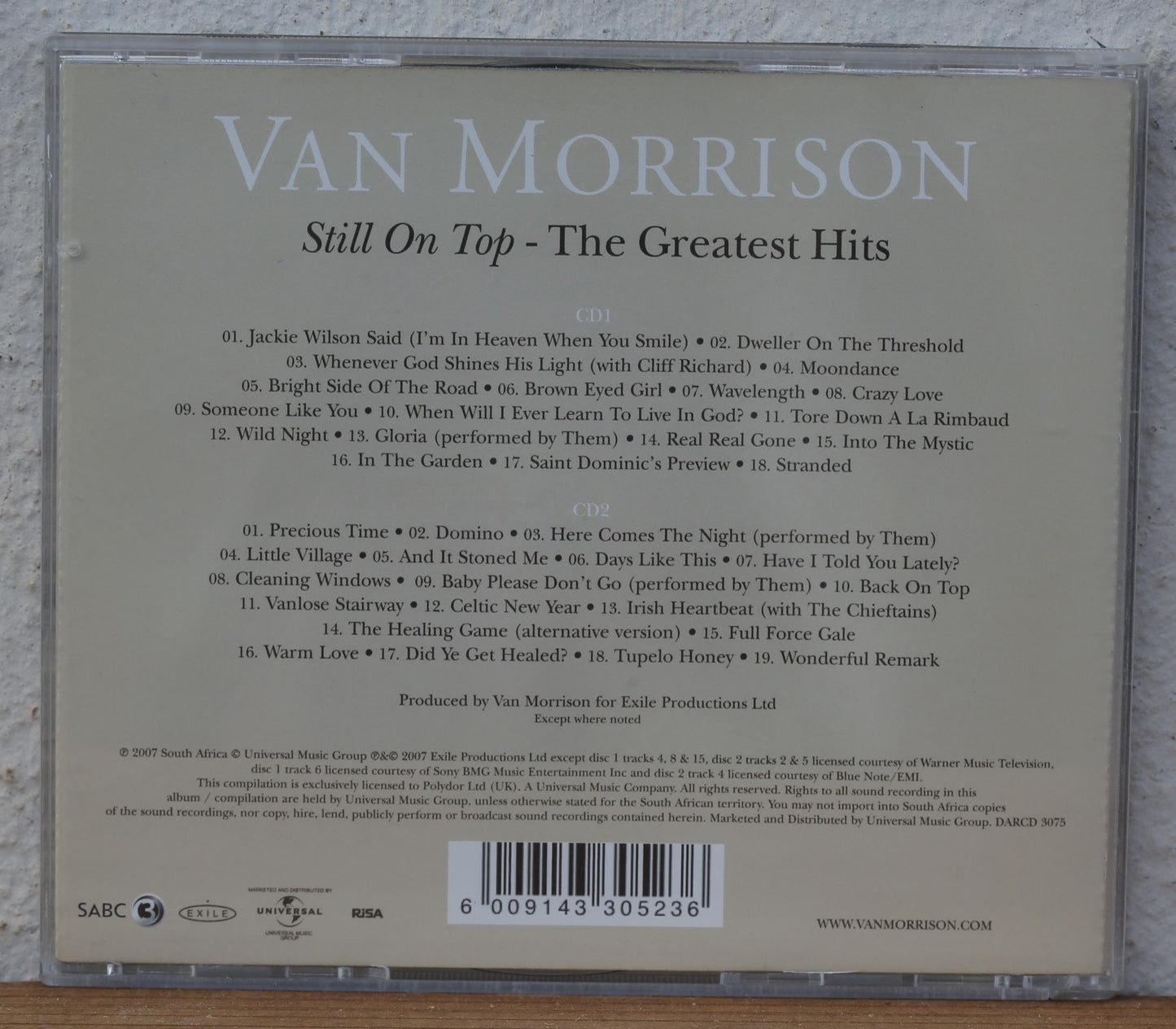 Van Morrison - Still on top (The Greatest Hits) cd
