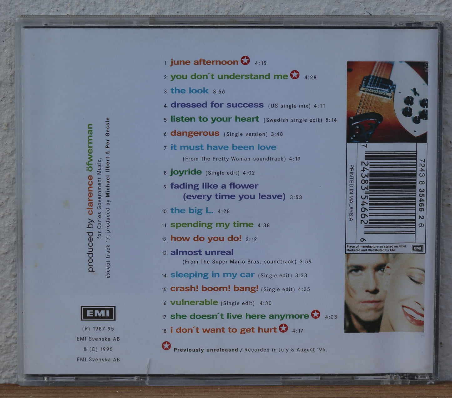 Roxette - Don't bore us, get to the chorus! (Roxette's Greatest Hits) cd