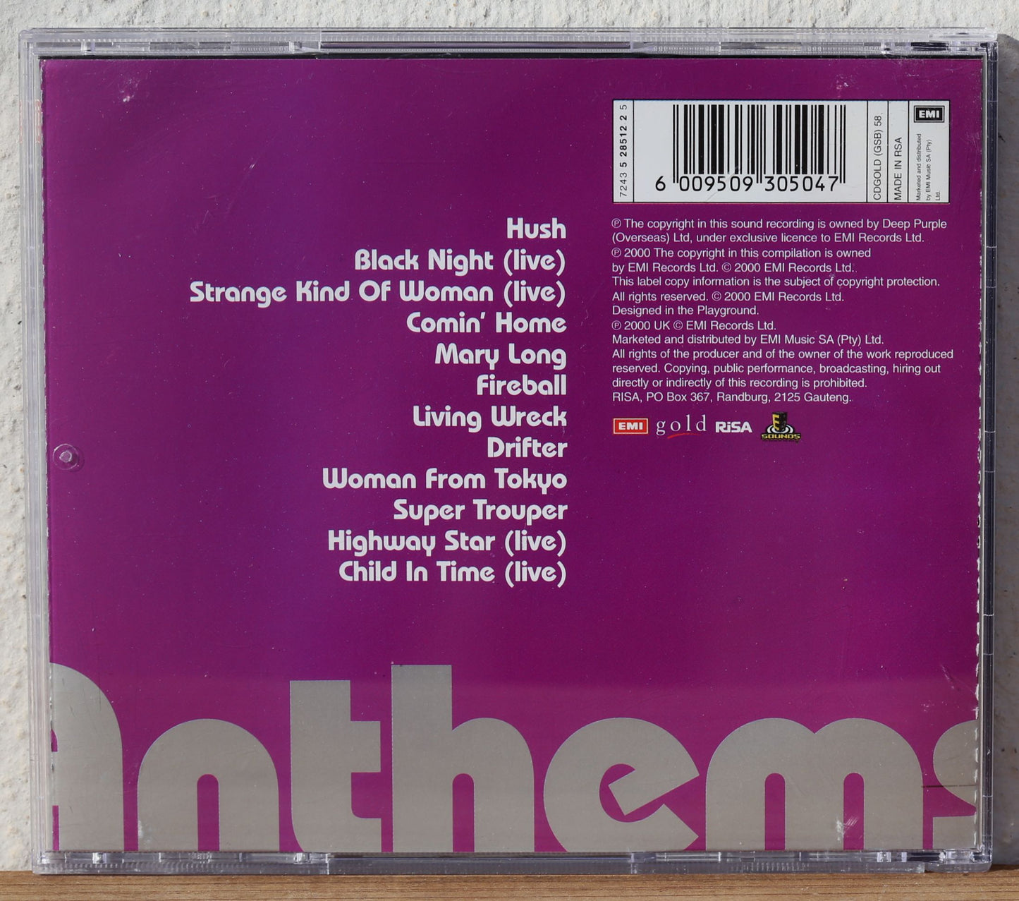 Deep Purple - Anthems (cd)
