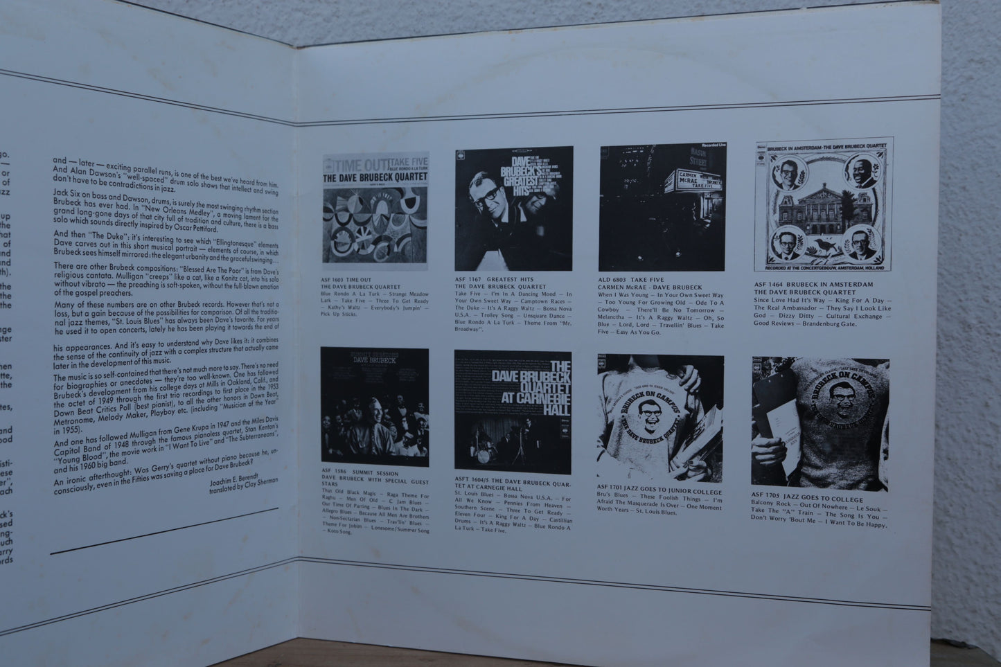 Dave Brubeck Trio & Gerry Mulligan - Live at the Berlin Philharmonie (double album)