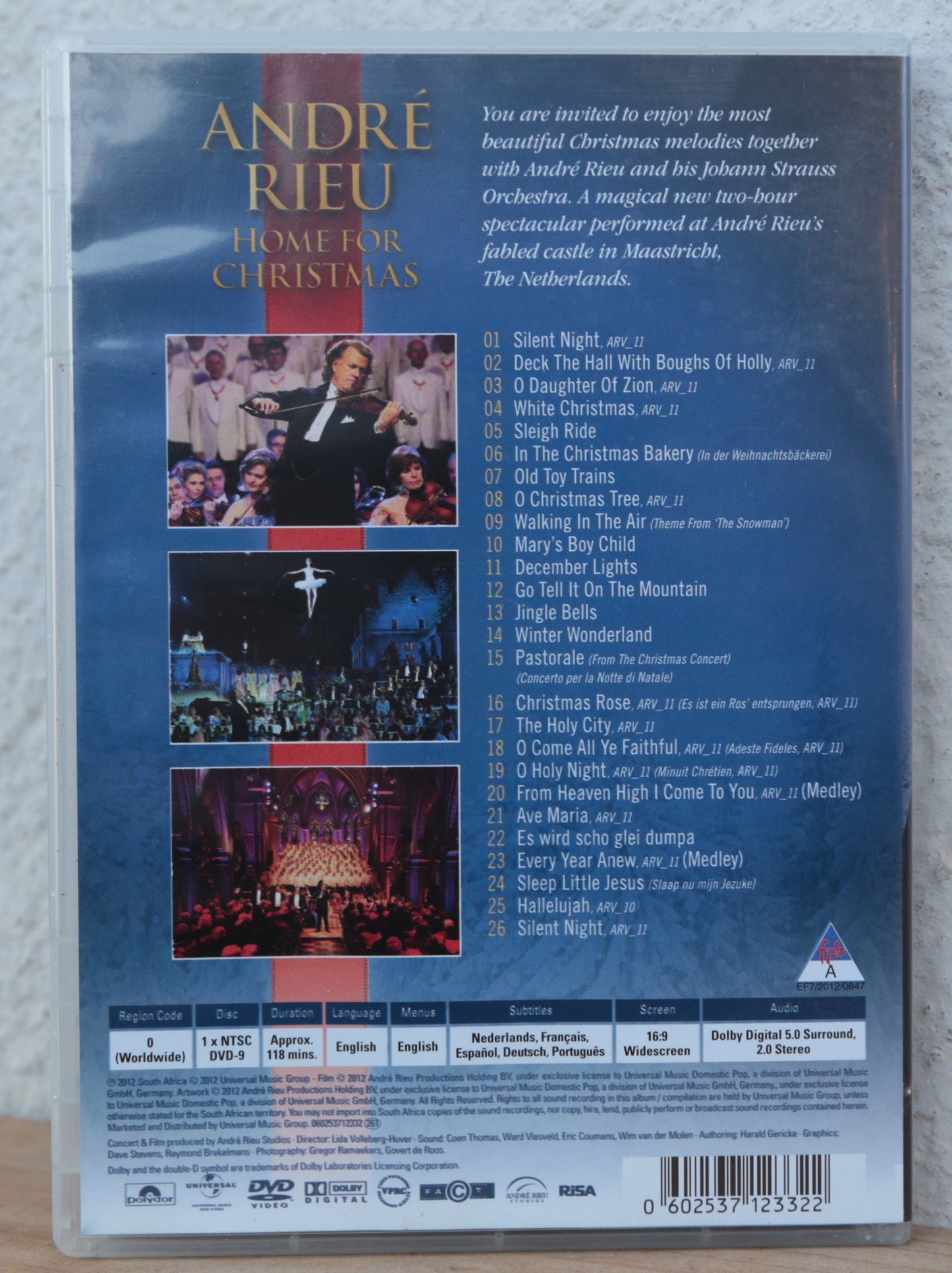 Andre Rieu - Home for Christmas (dvd)