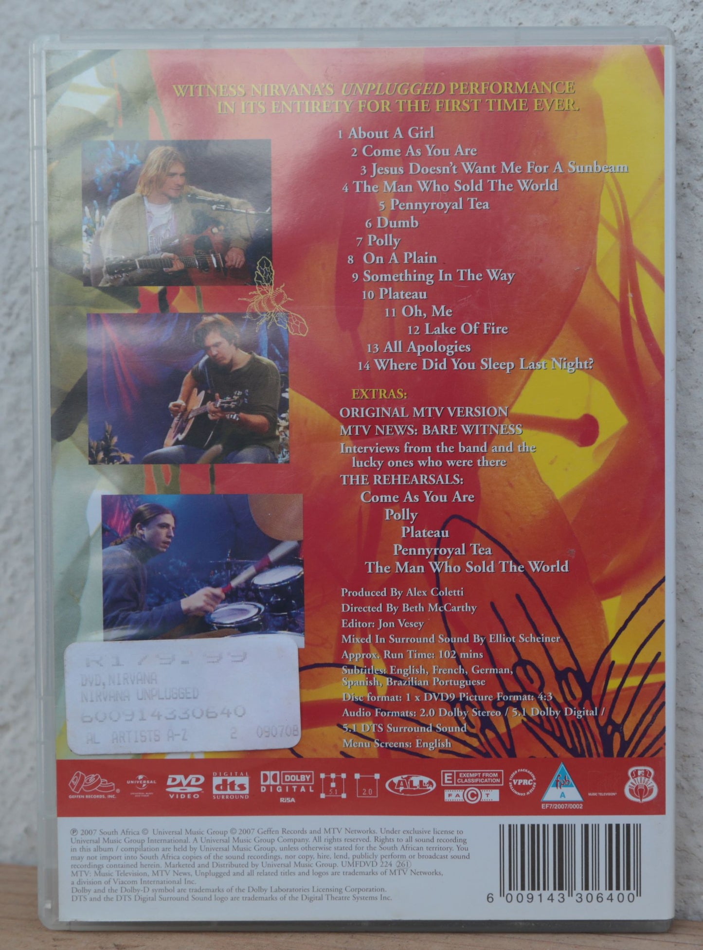 Nirvana - Unplugged (dvd)