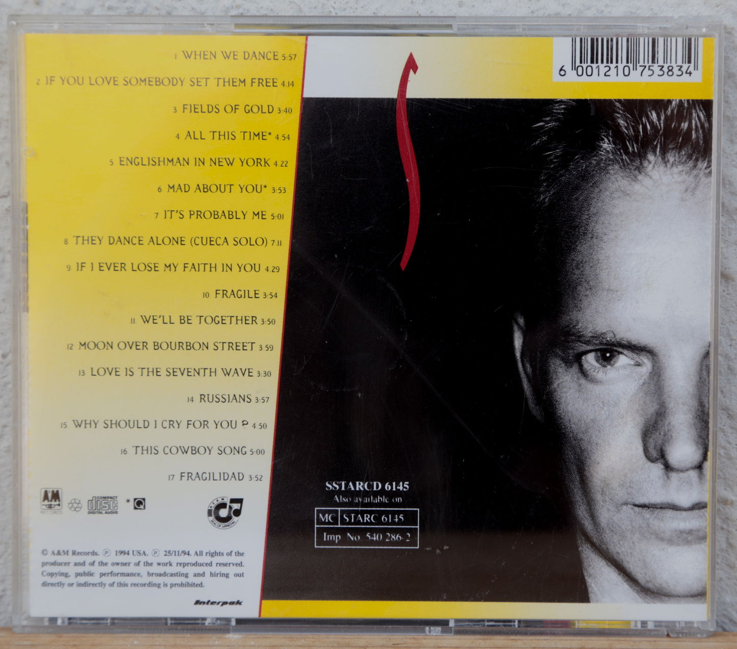 Sting - Fields of Gold (The best of..) cd