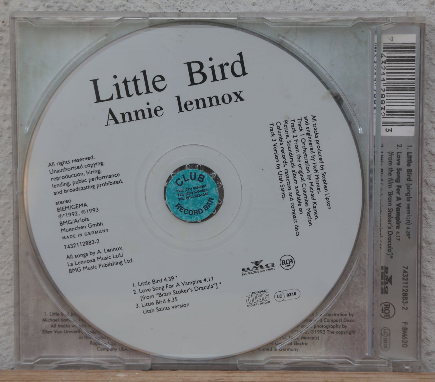 Annie Lennox - Little Bird (cd single)