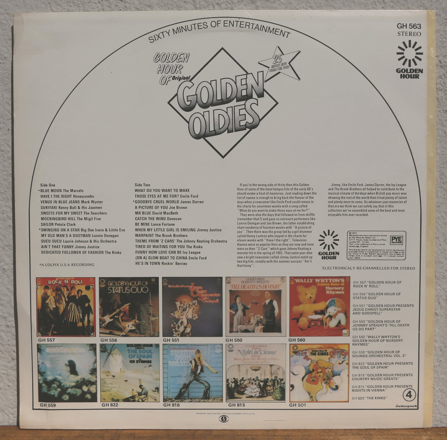 Golden Oldies - 25 Super Hits from the past
