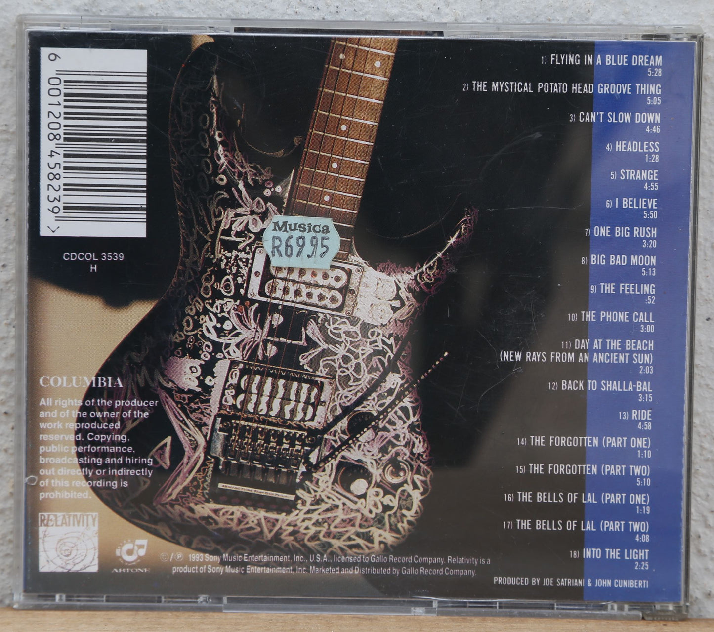 Joe Satriani - Flying in a blue dream (cd)
