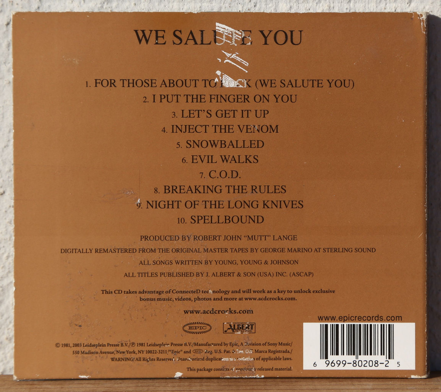 AC/DC - For those about to rock (cd)