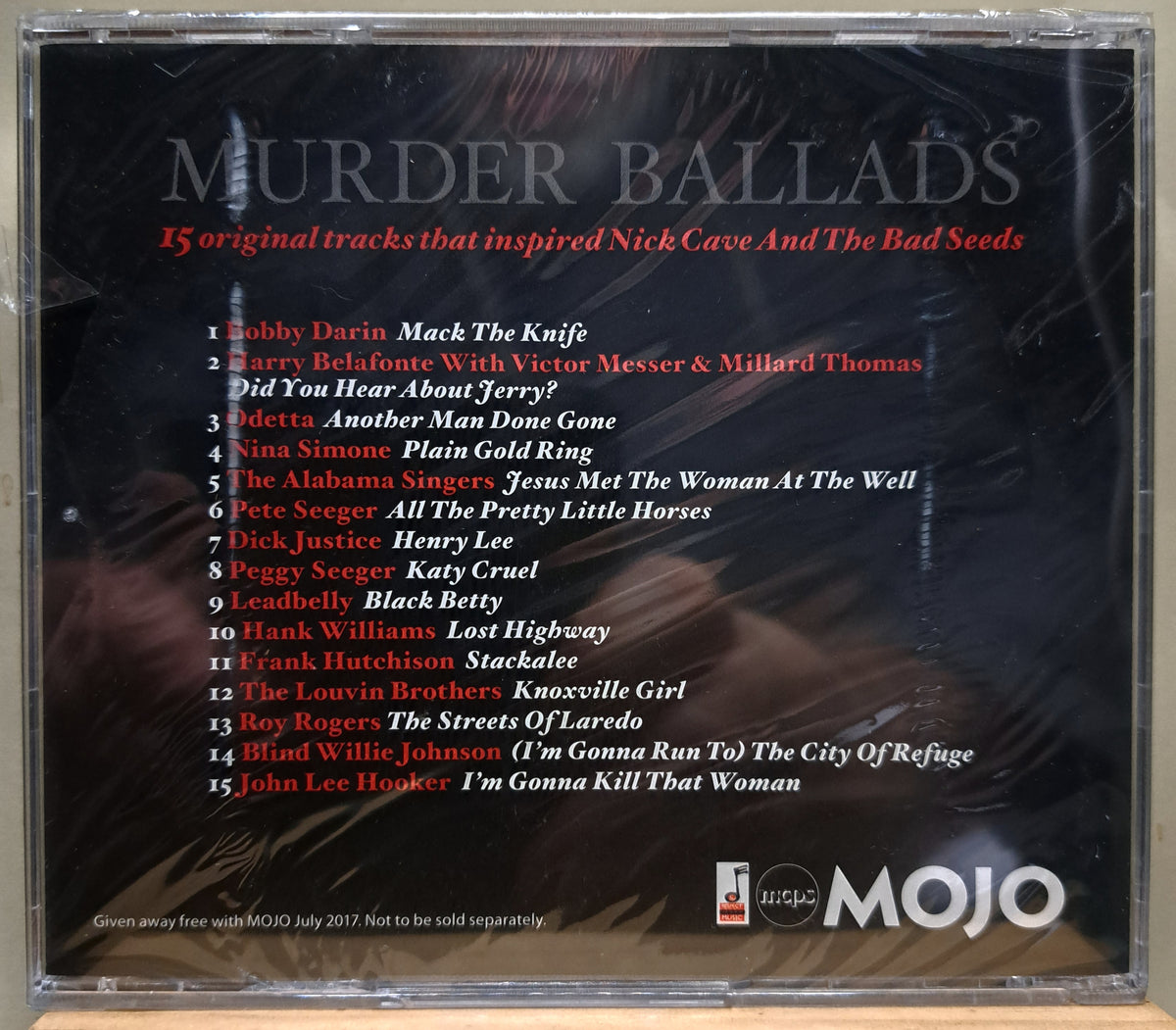 Murder Ballads - 15 Original tracks that inspired Nick Cave and the Bad Seeds (cd, new)