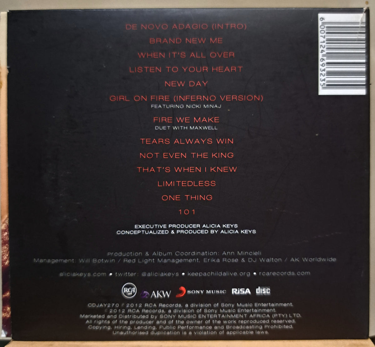 Alicia Keys - Girl on fire (cd)