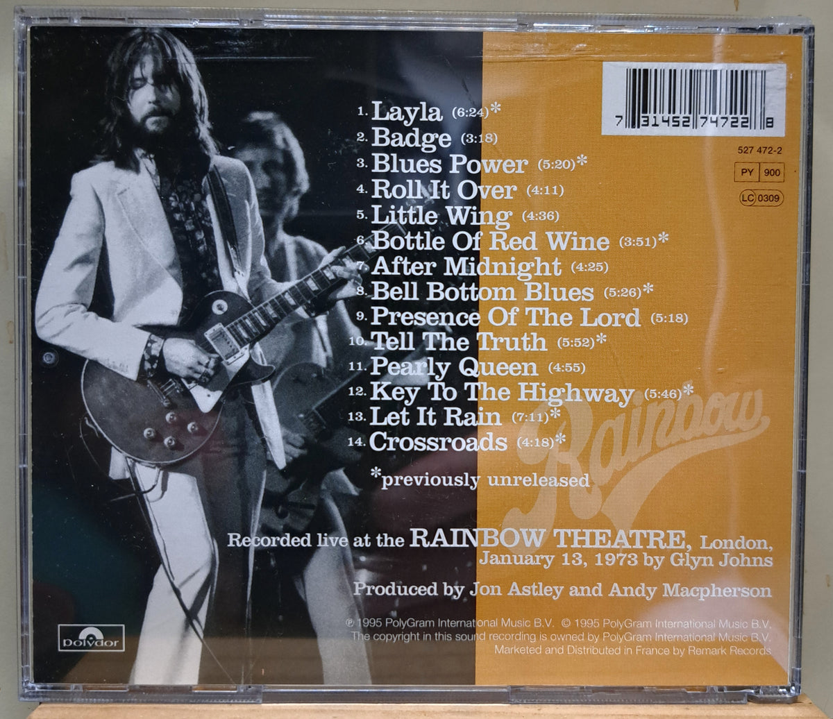 Eric Clapton and others - Eric Clapton's Rainbow Concert (cd)