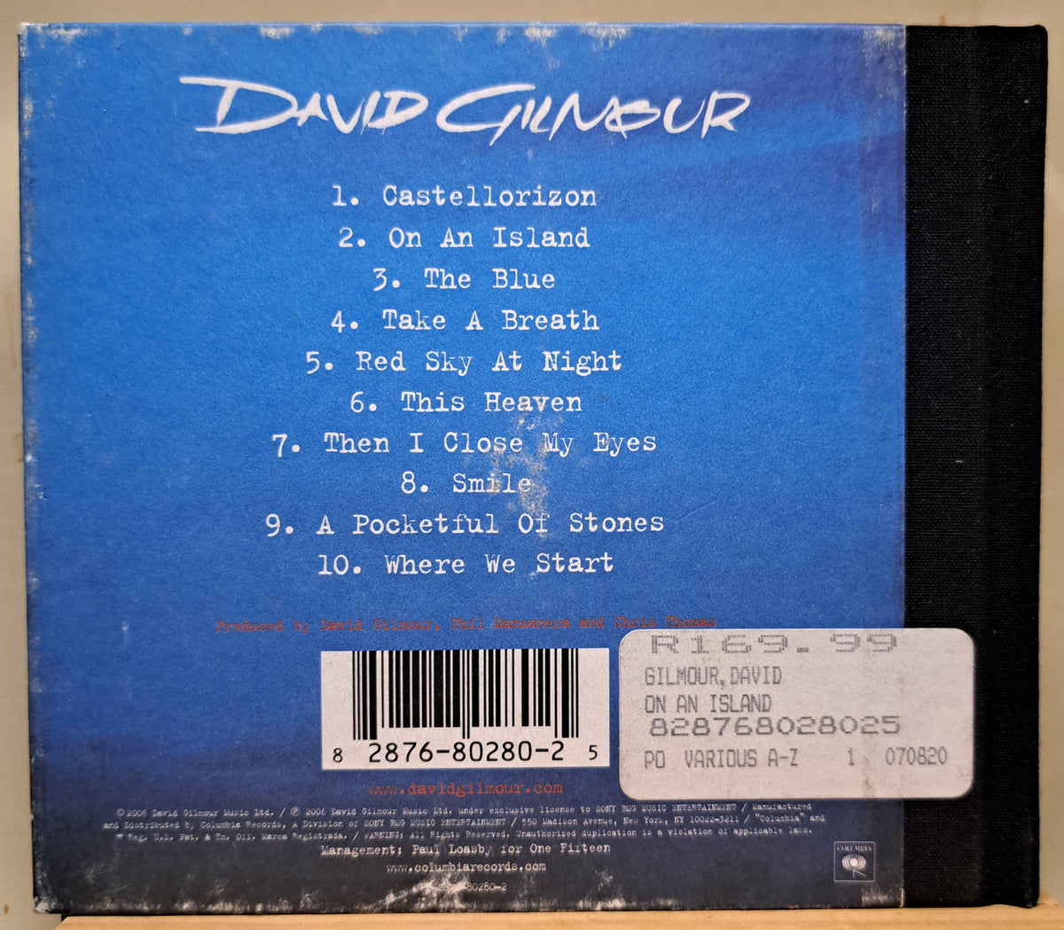 David Gilmour - On an Island (cd)