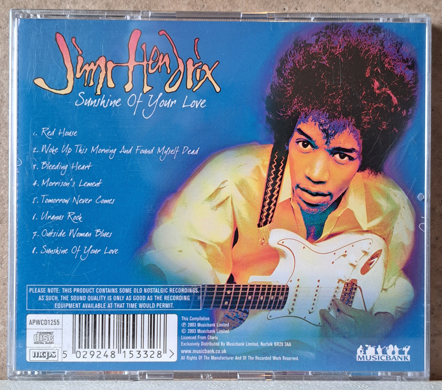 Jimi Hendrix - Sunshine of your love (cd) still sealed