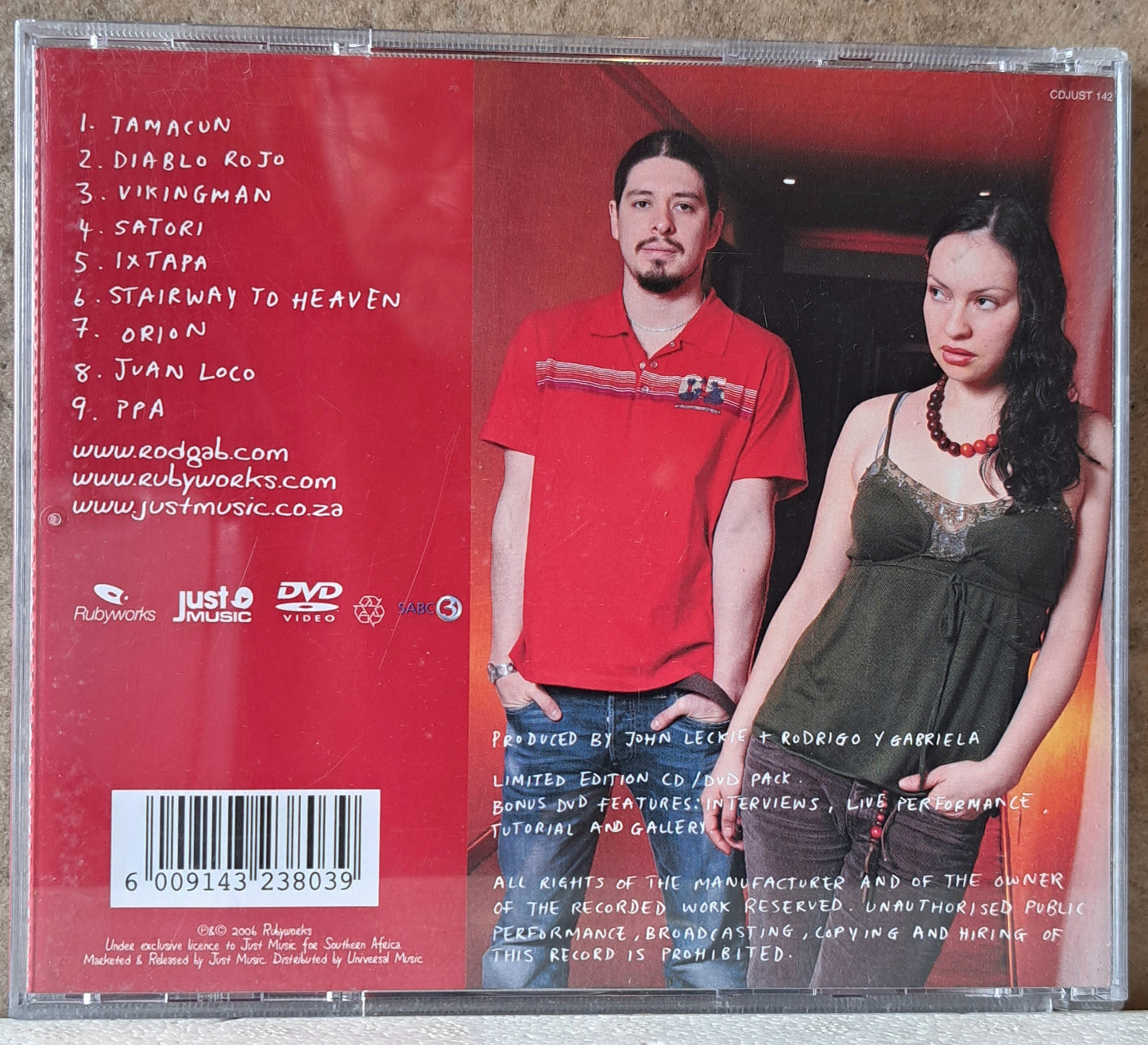 Rodrigo y Gabriela (cd/dvd combo)