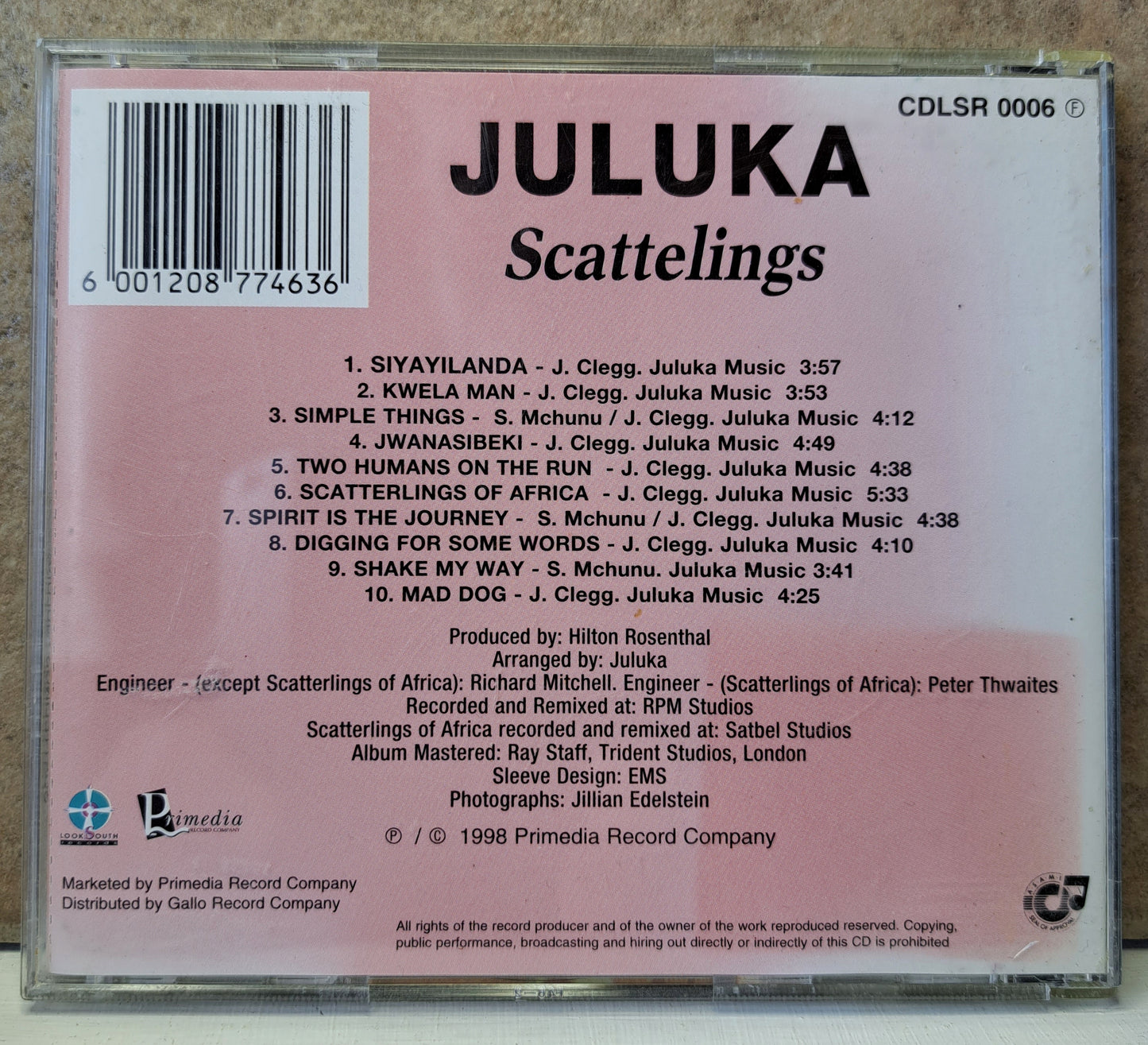 Juluka - Scatterlings (cd)