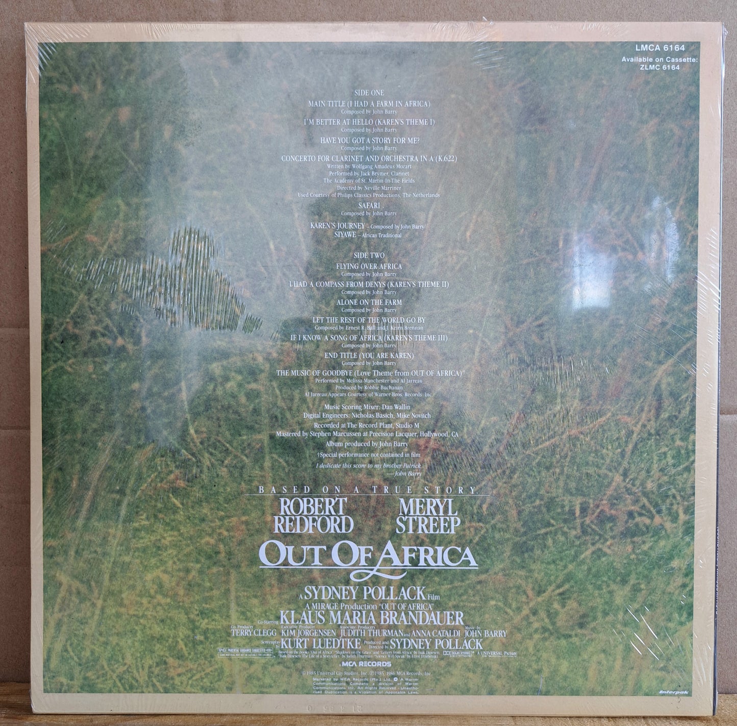 Out of Africa - Motion Picture Soundtrack
