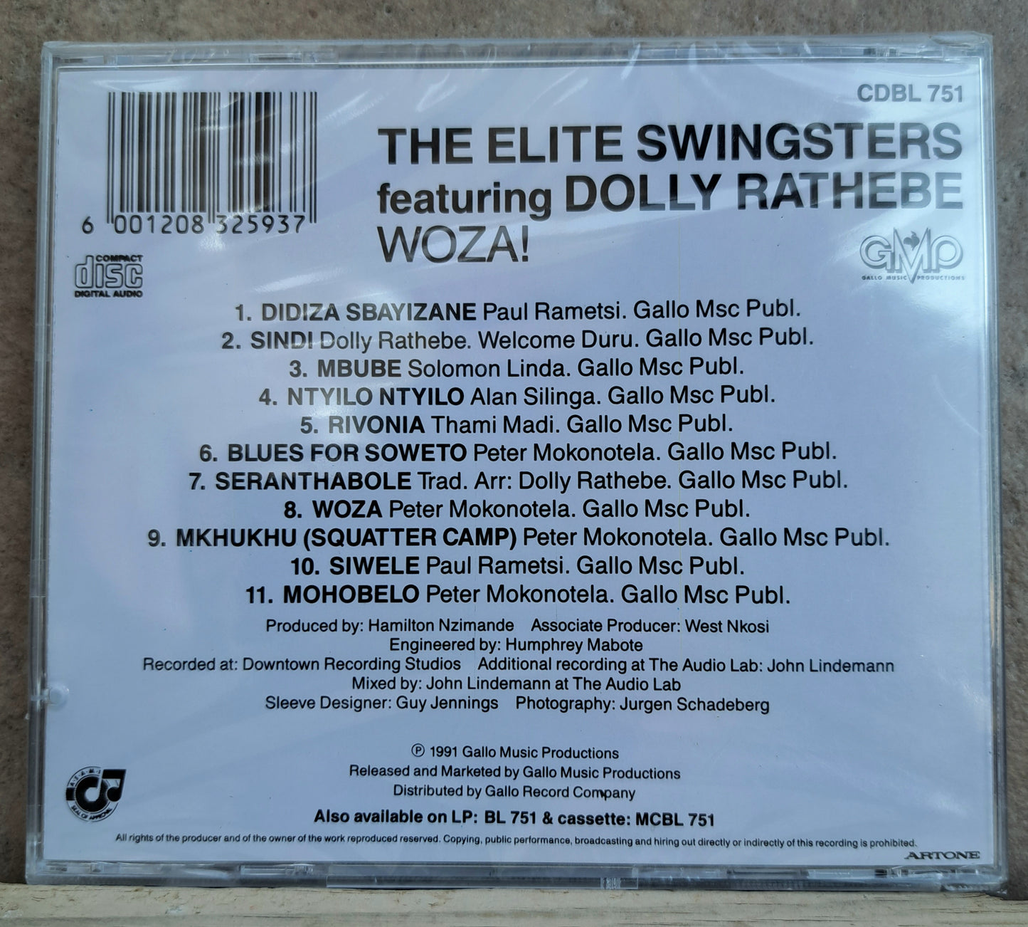 The Elite Swingsters - Woza! (featuring Dolly Rathebe) cd, new/ sealed