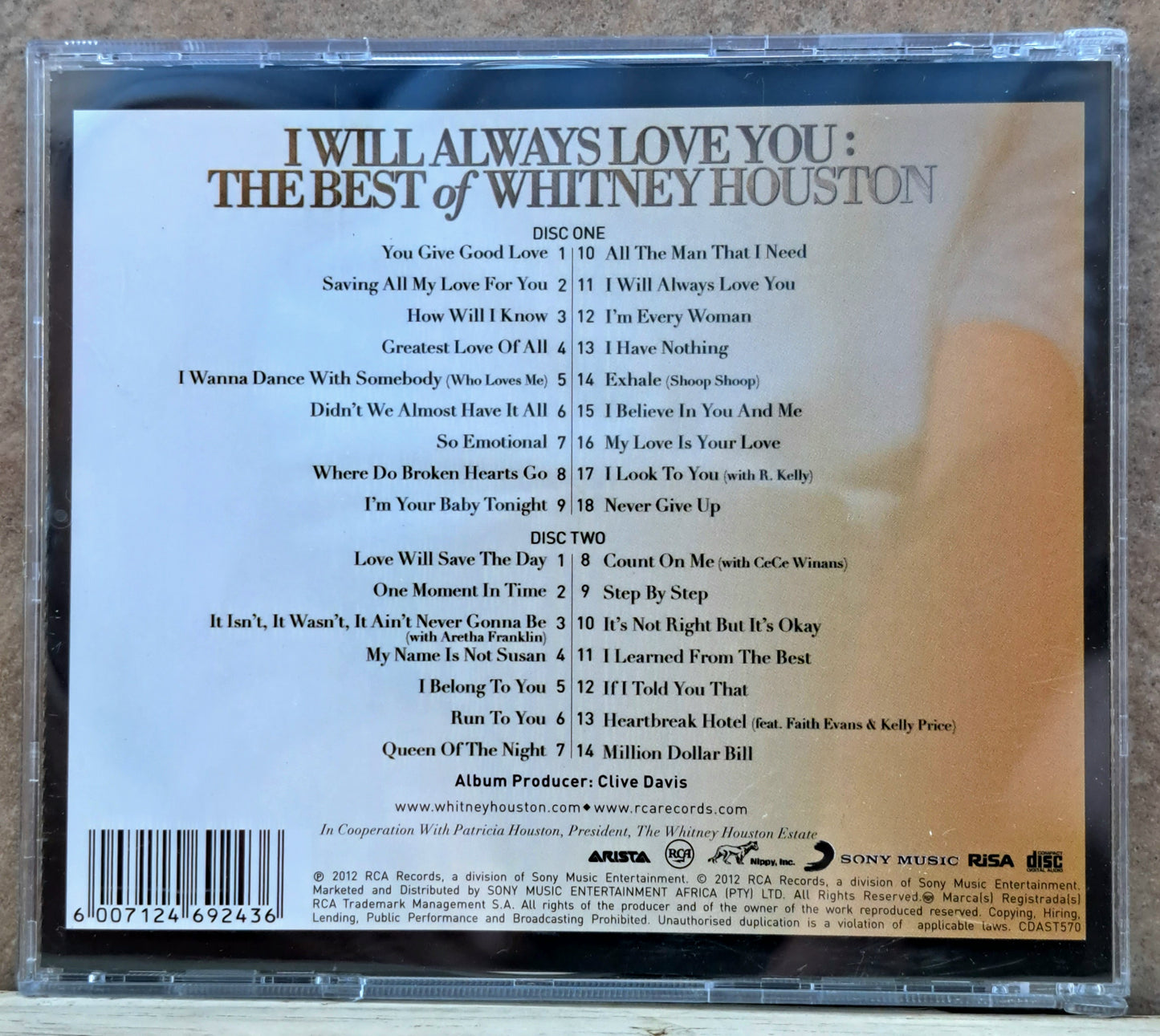 Whitney Houston - I will always love you (The Best Of) double cd