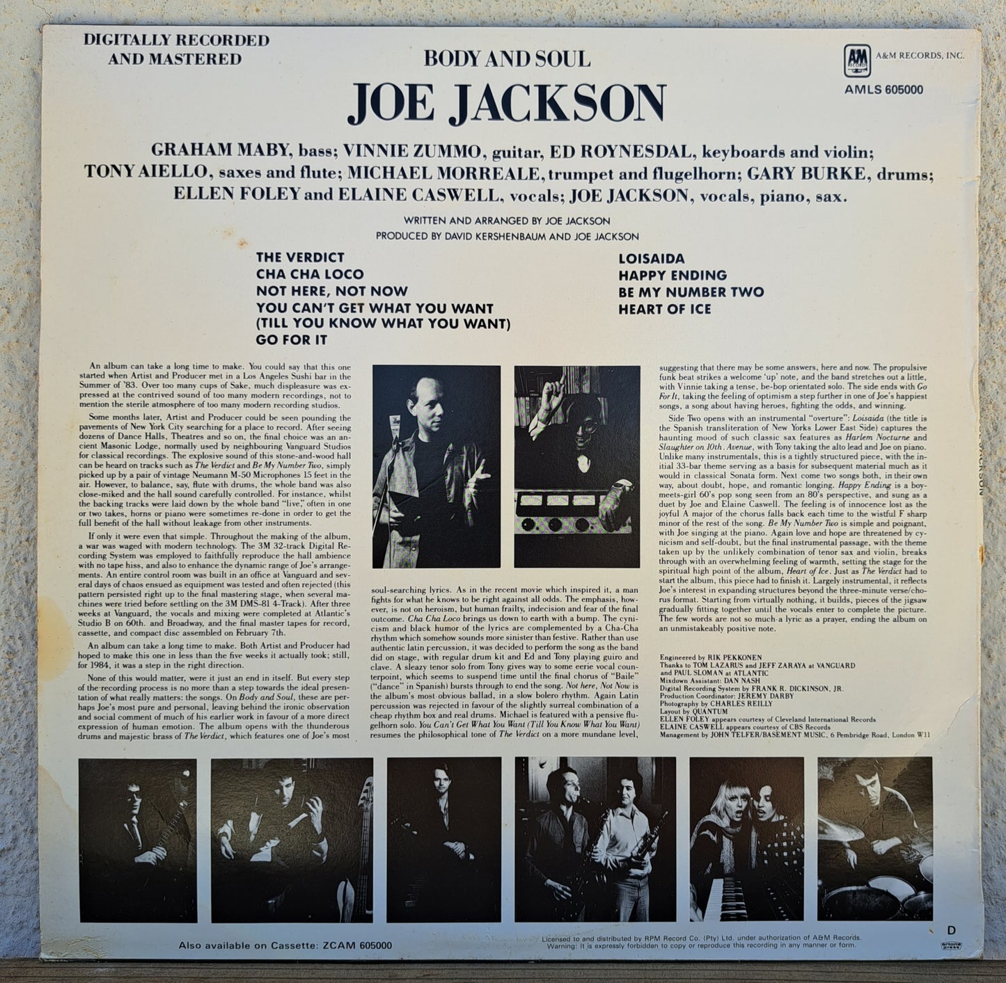 Joe Jackson - Body and Soul