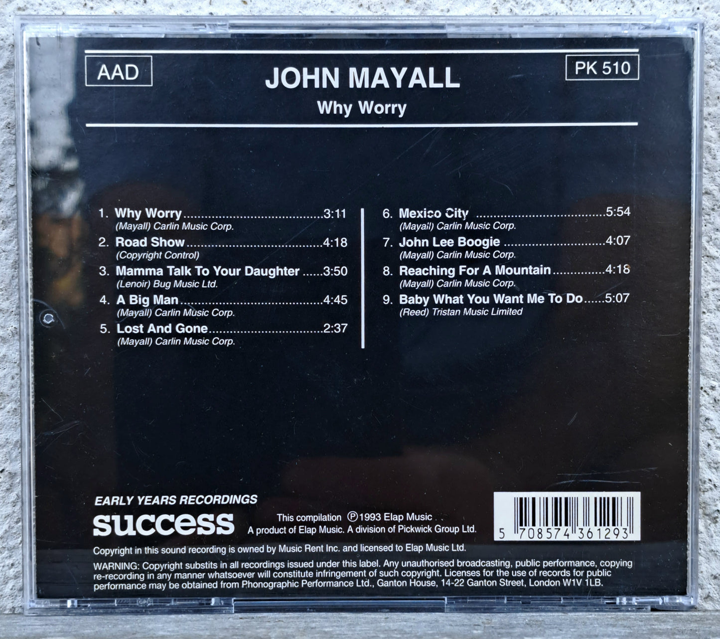 John Mayall - Why Worry (cd)