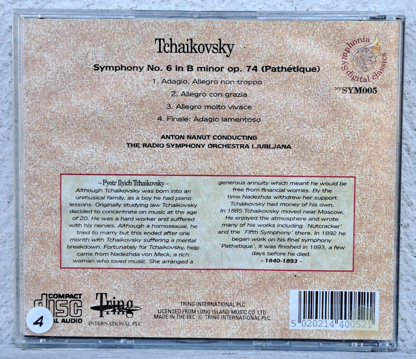 Tchaikovsky - Symphony No. 6 'Pathetique' (cd)