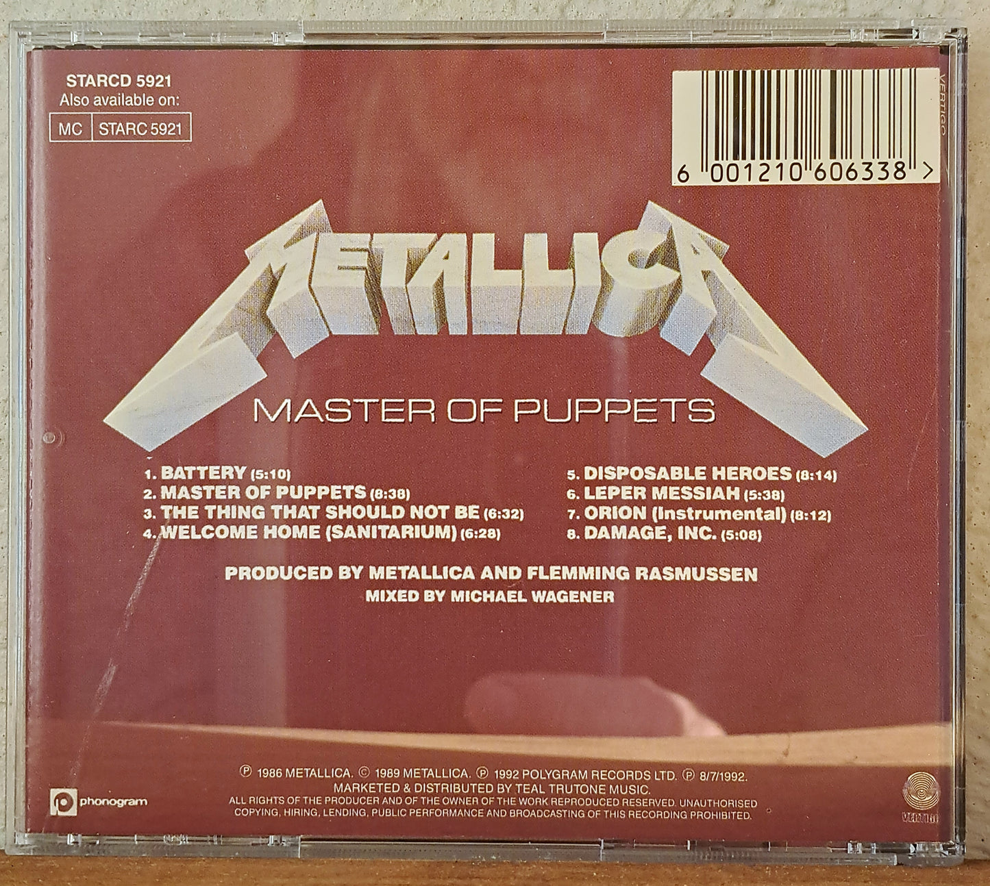 Metallica - Master of puppets (cd)