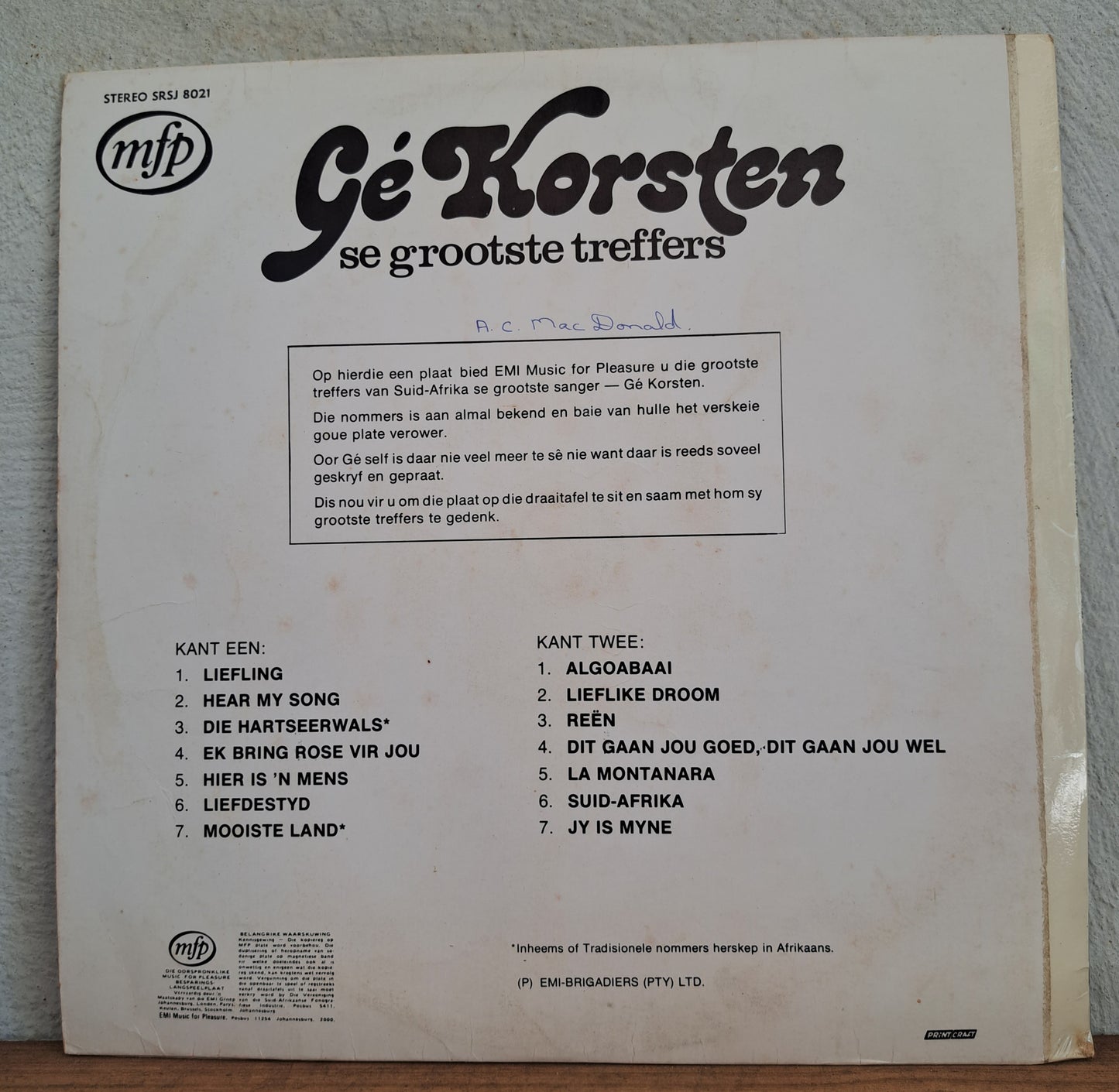 Ge Korsten - se grootste treffers