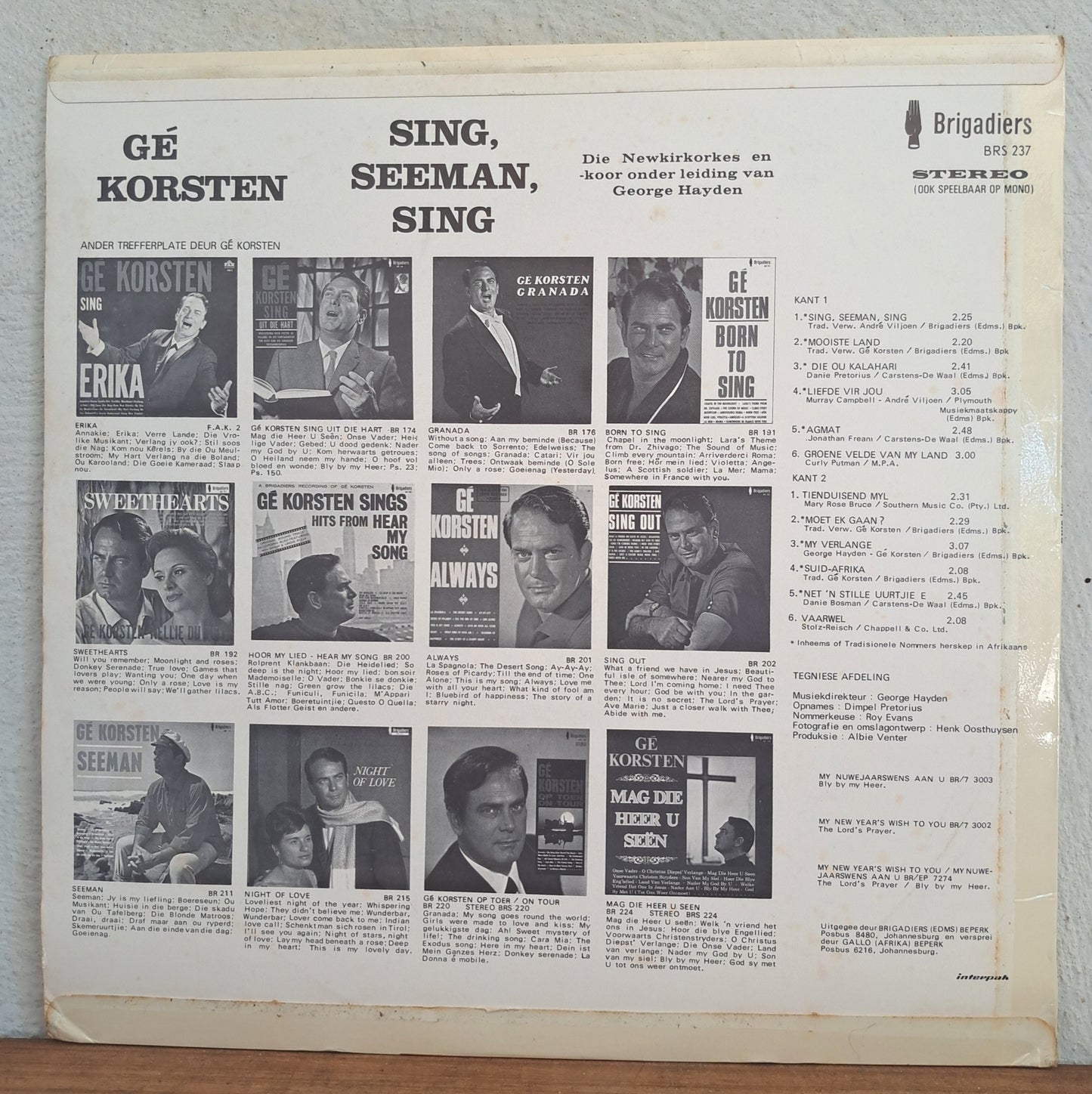 Ge Korsten - Sing, Seeman, Sing