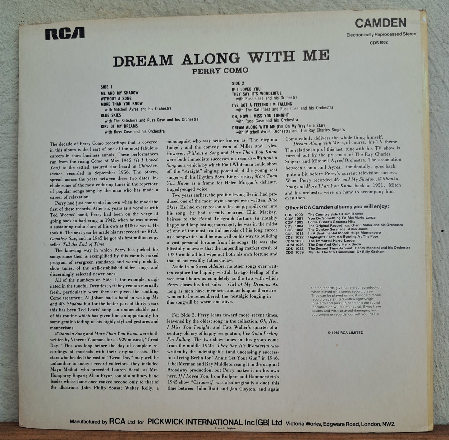 Perry Como - Dream along with me