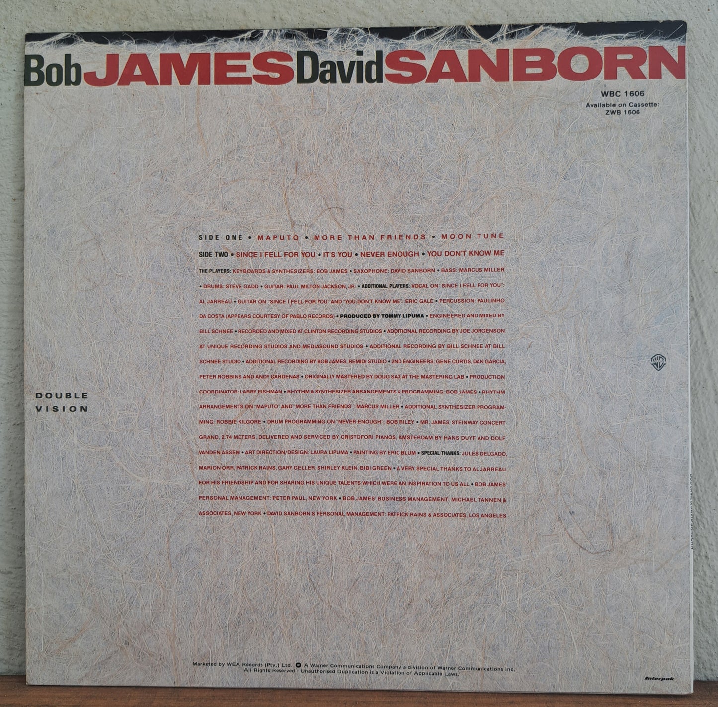 Bob James & David Sanborn - Double Vision