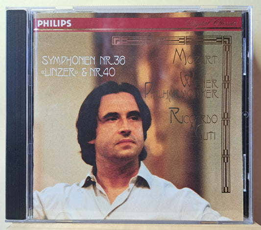 Riccardo Muti with the Wiener Philharmoniker - Mozart symphonies nr.36 & 40 (cd)