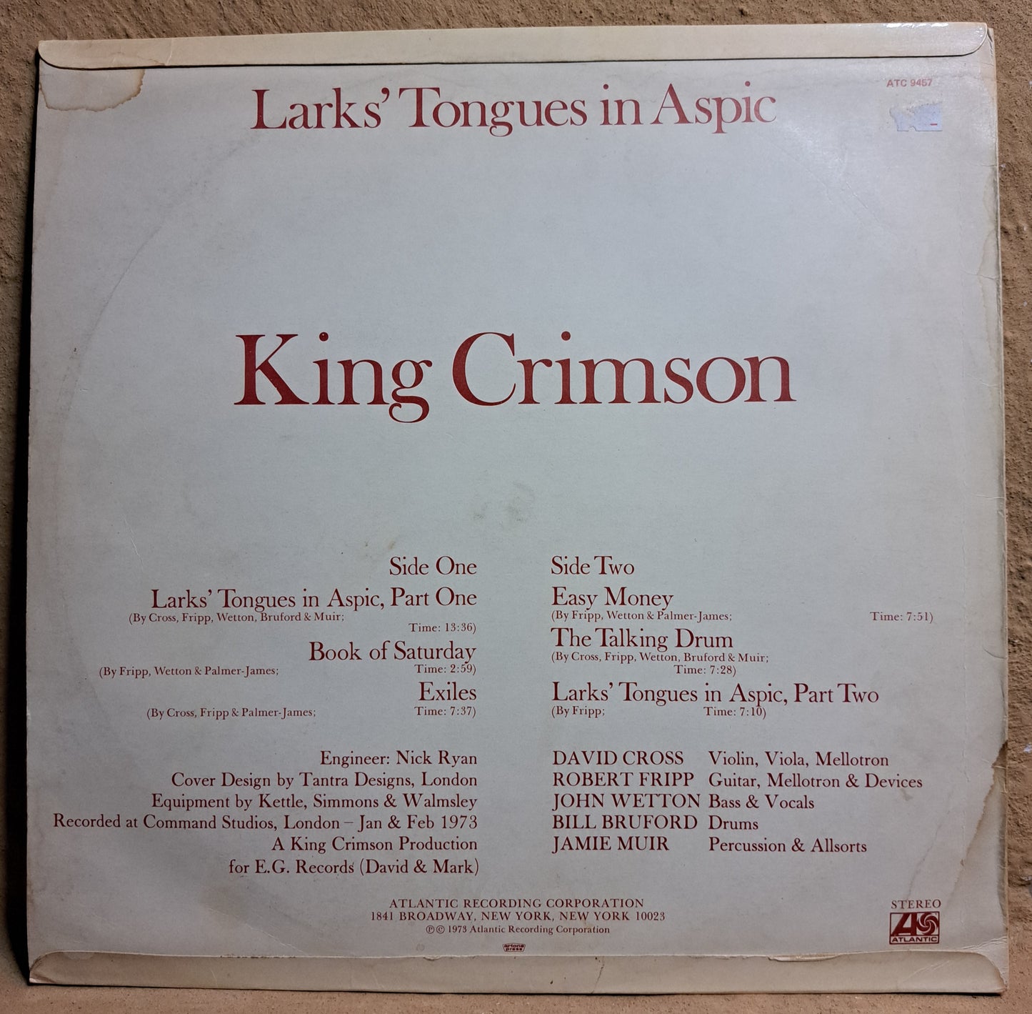 King Crimson - Lark's Tongues in Aspic