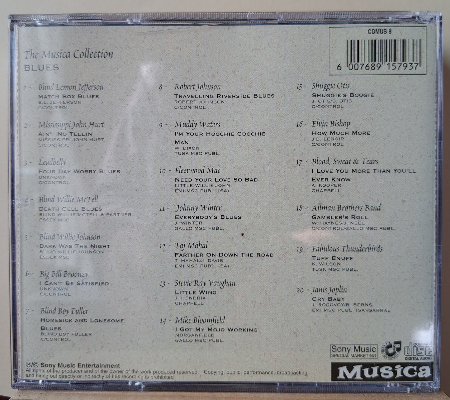 The Musica collection - Blues (cd)