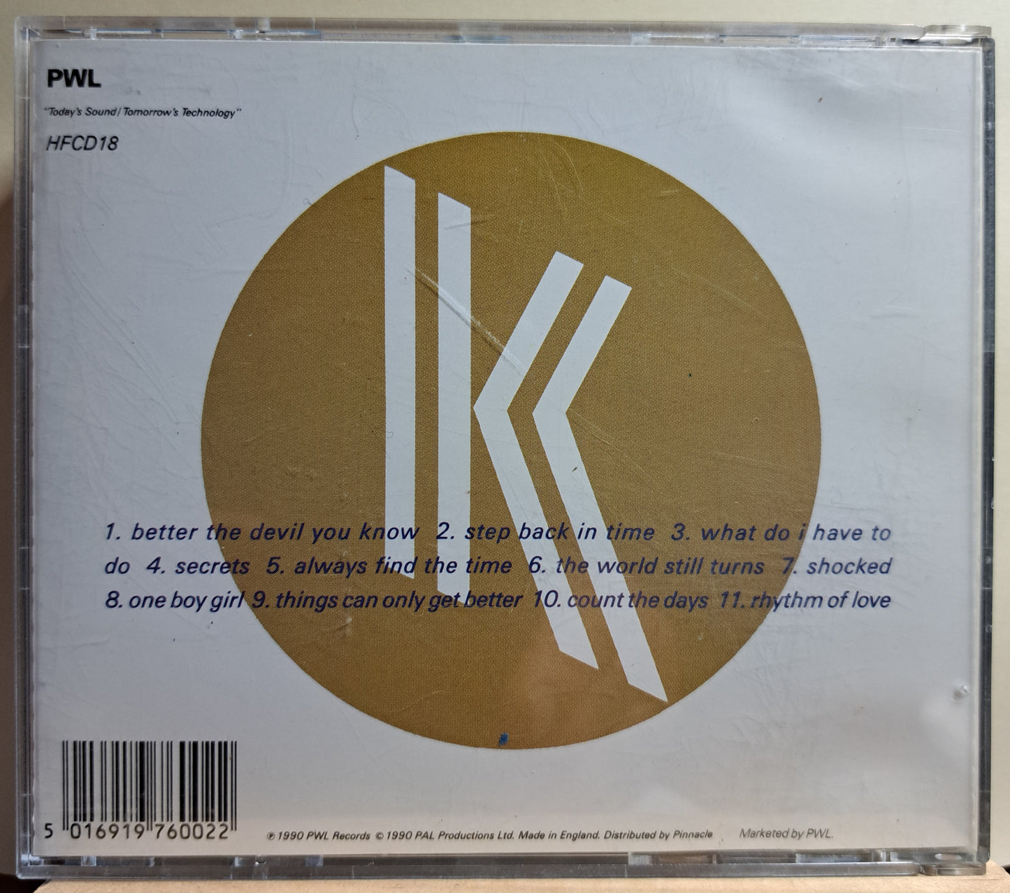 Kylie Minogue - Rhytm of love (cd)