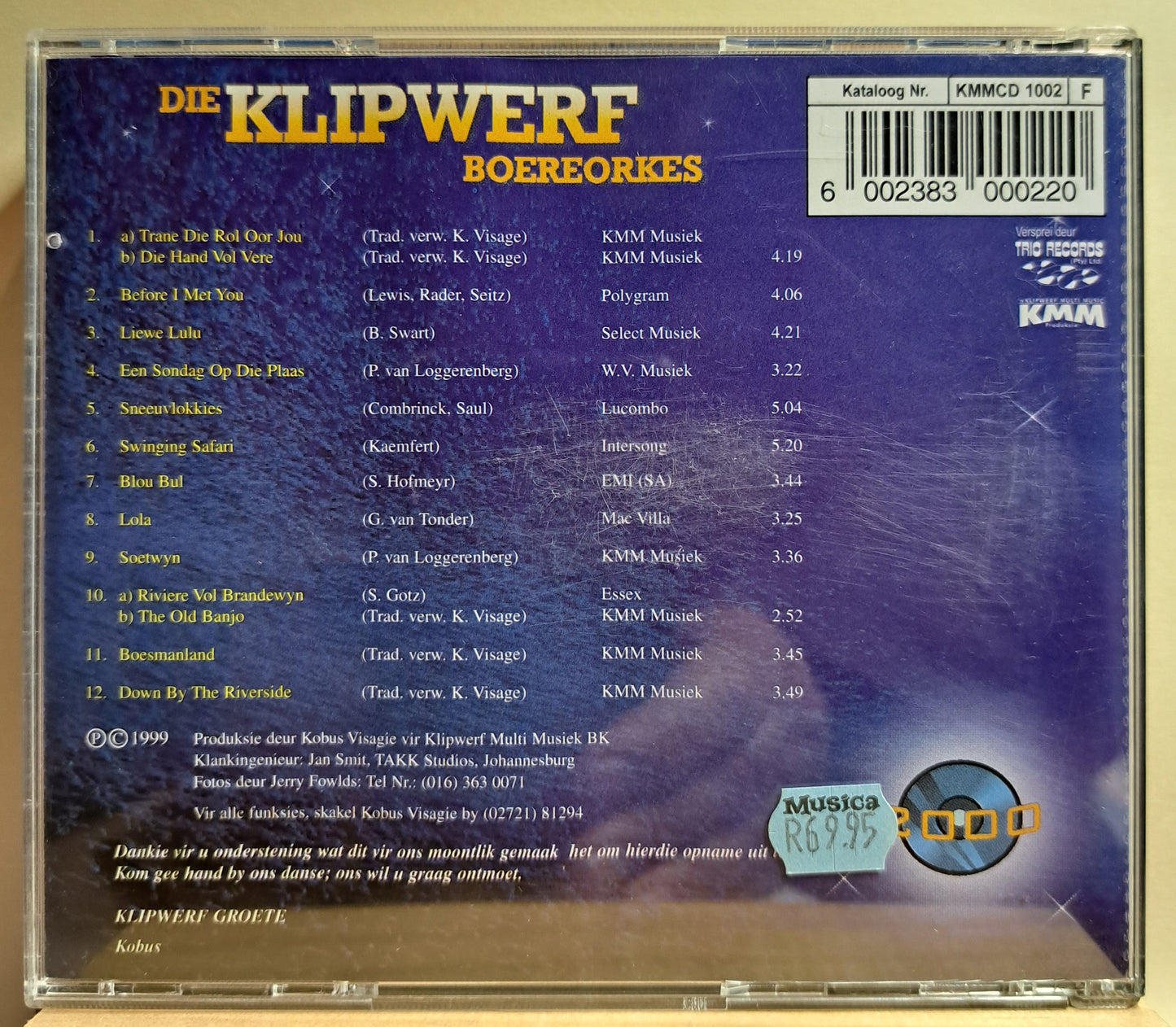 Die Klipwerf Boereorkes - Hantam Bokkie (cd)