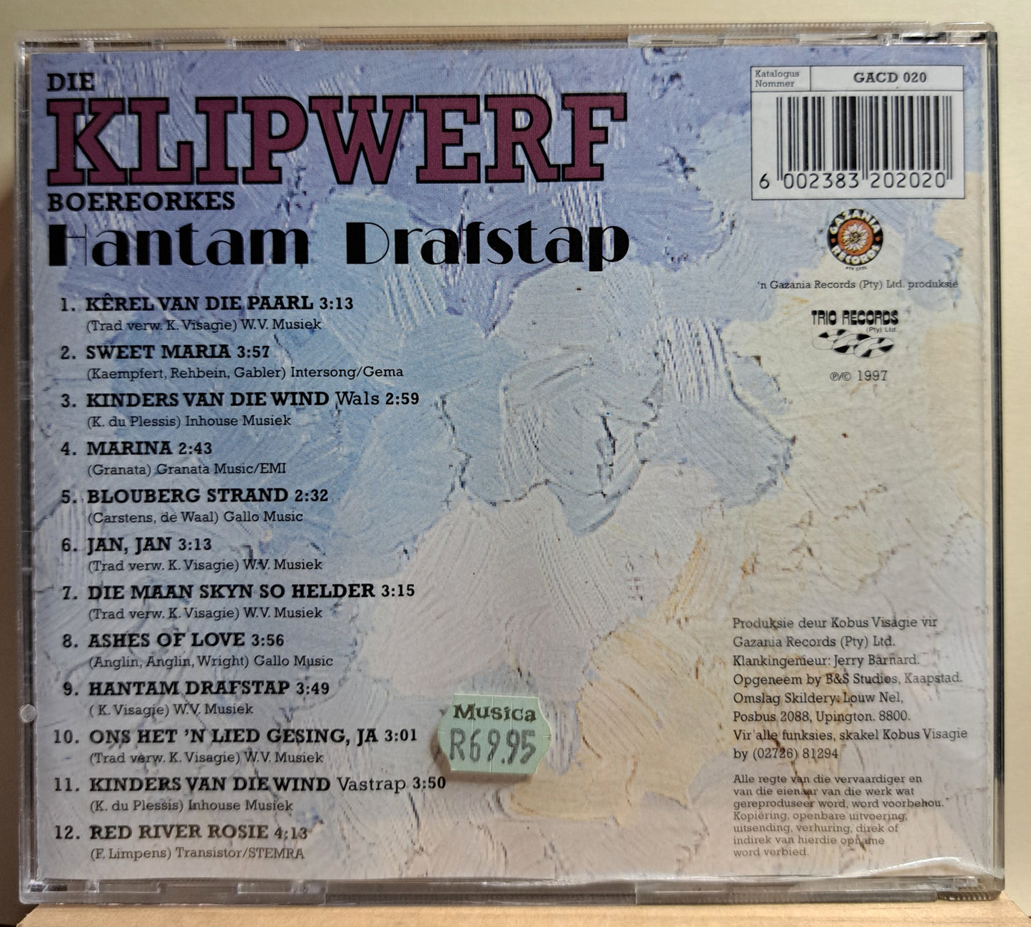 Die Klipwerf Boereorkes - Hantam Drafstap (cd)