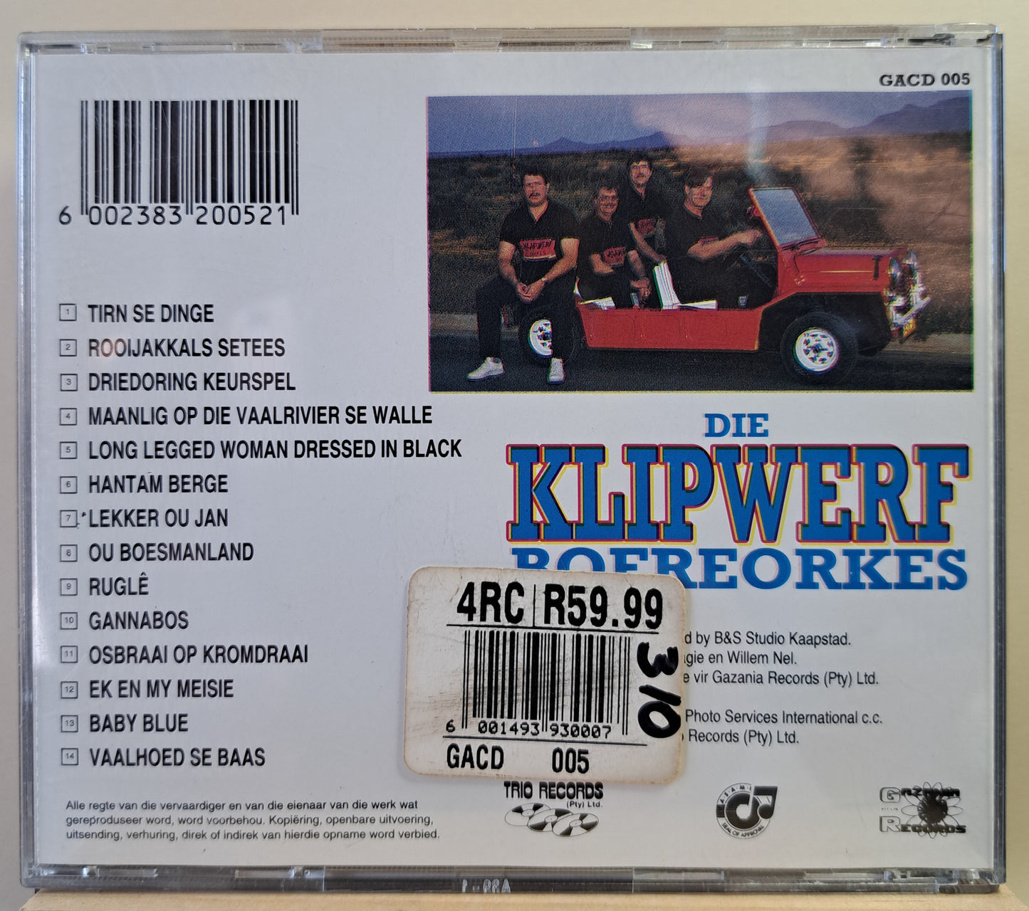 Die Klipwerf Boereorkes  - Hantam Berge (cd)