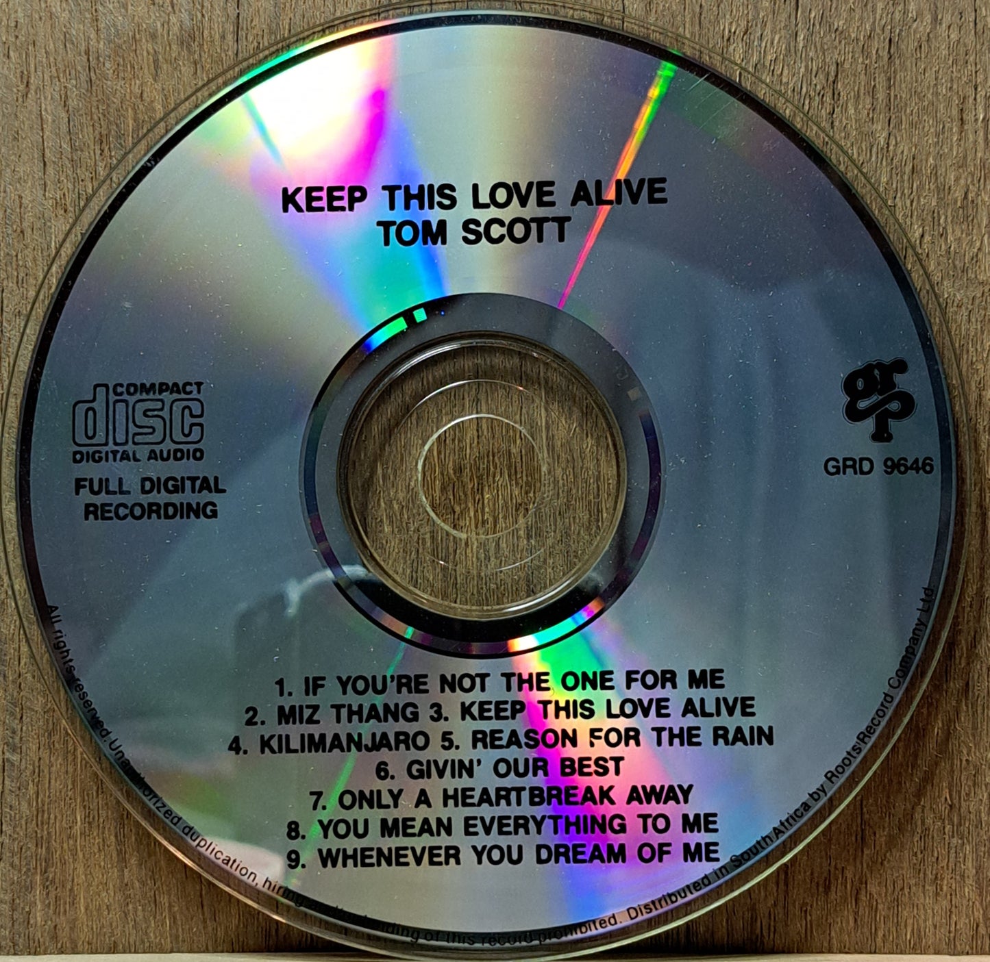 Tom Scott - Keep this love alive (cd)