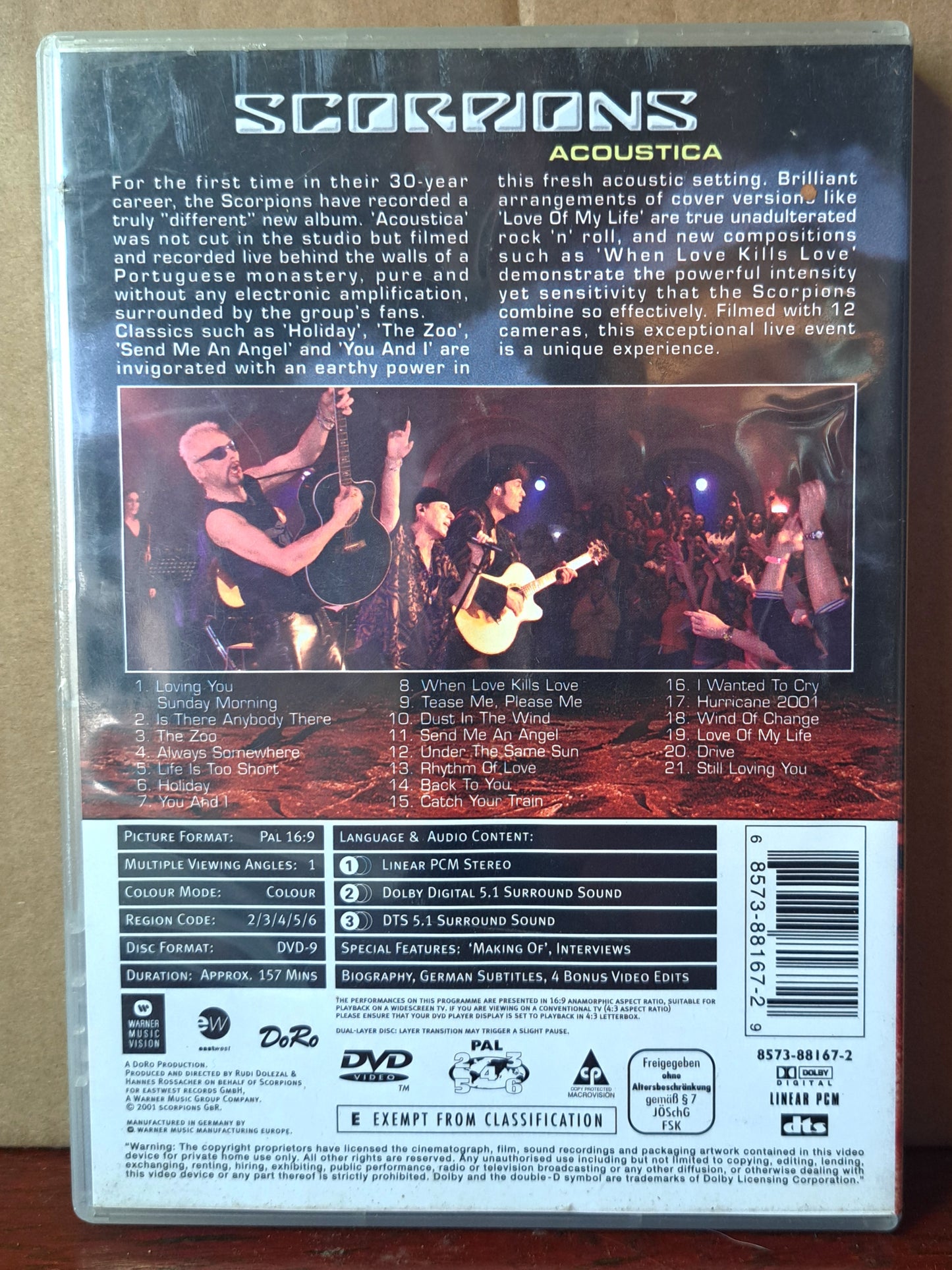 Scorpions - Acoustica (dvd)