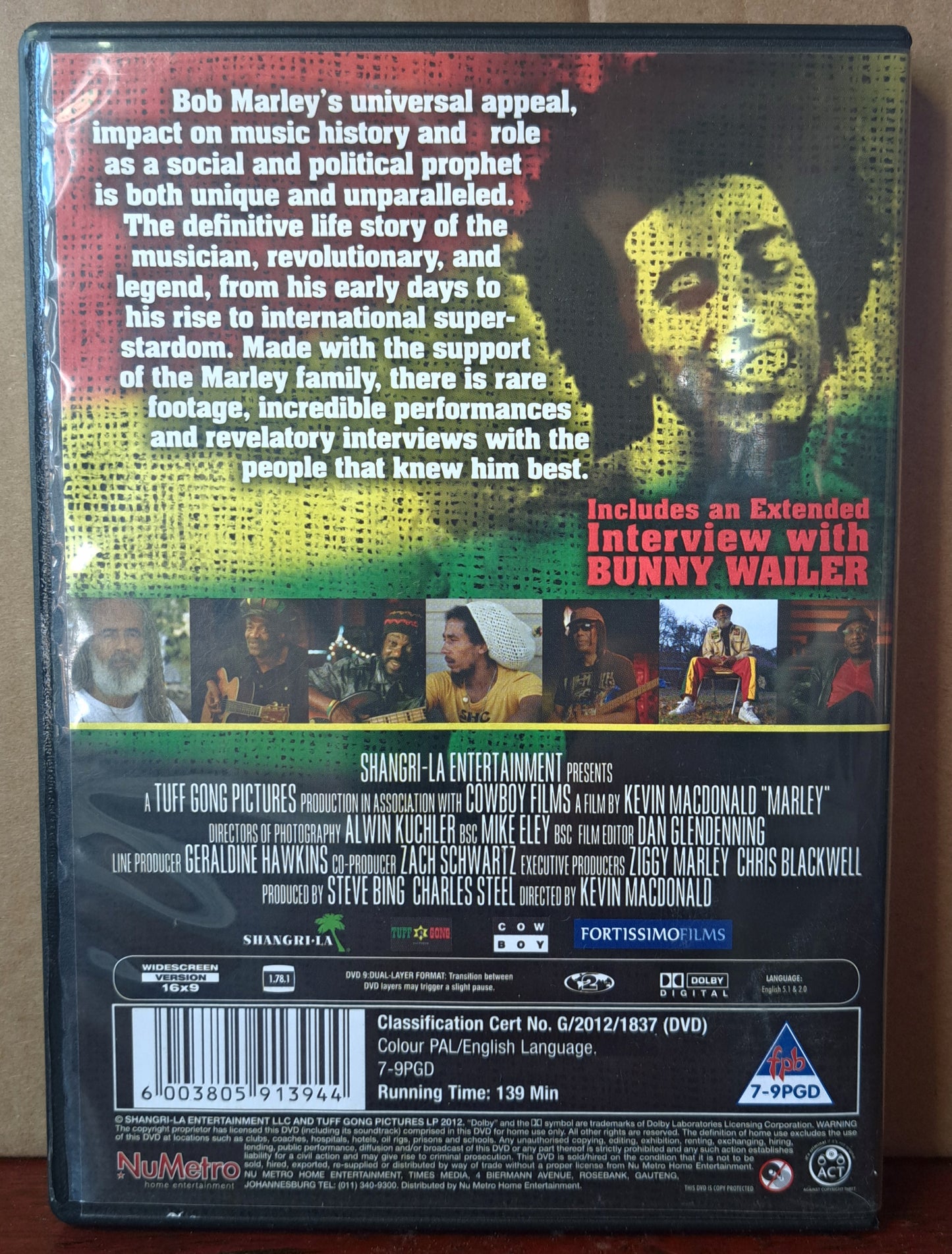 Marley - a film by Kevin MacDonald (dvd)