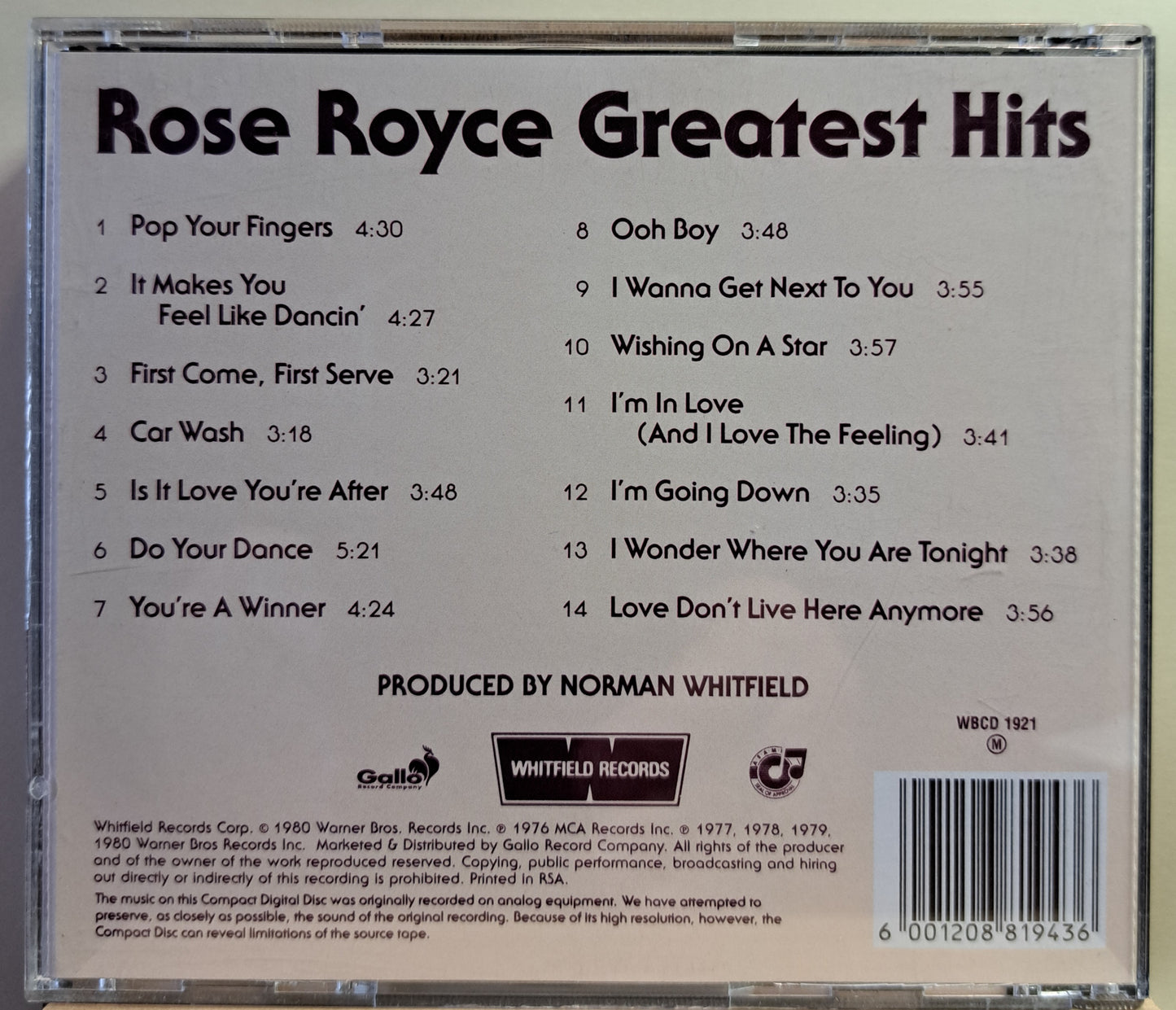 Rose Royce - Greatest Hits (cd)