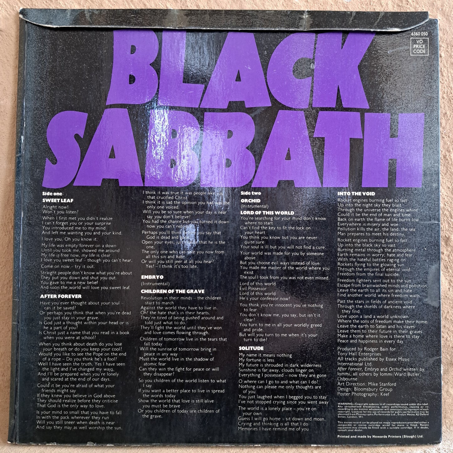 Black Sabbath - Master of reality (UK pressing)