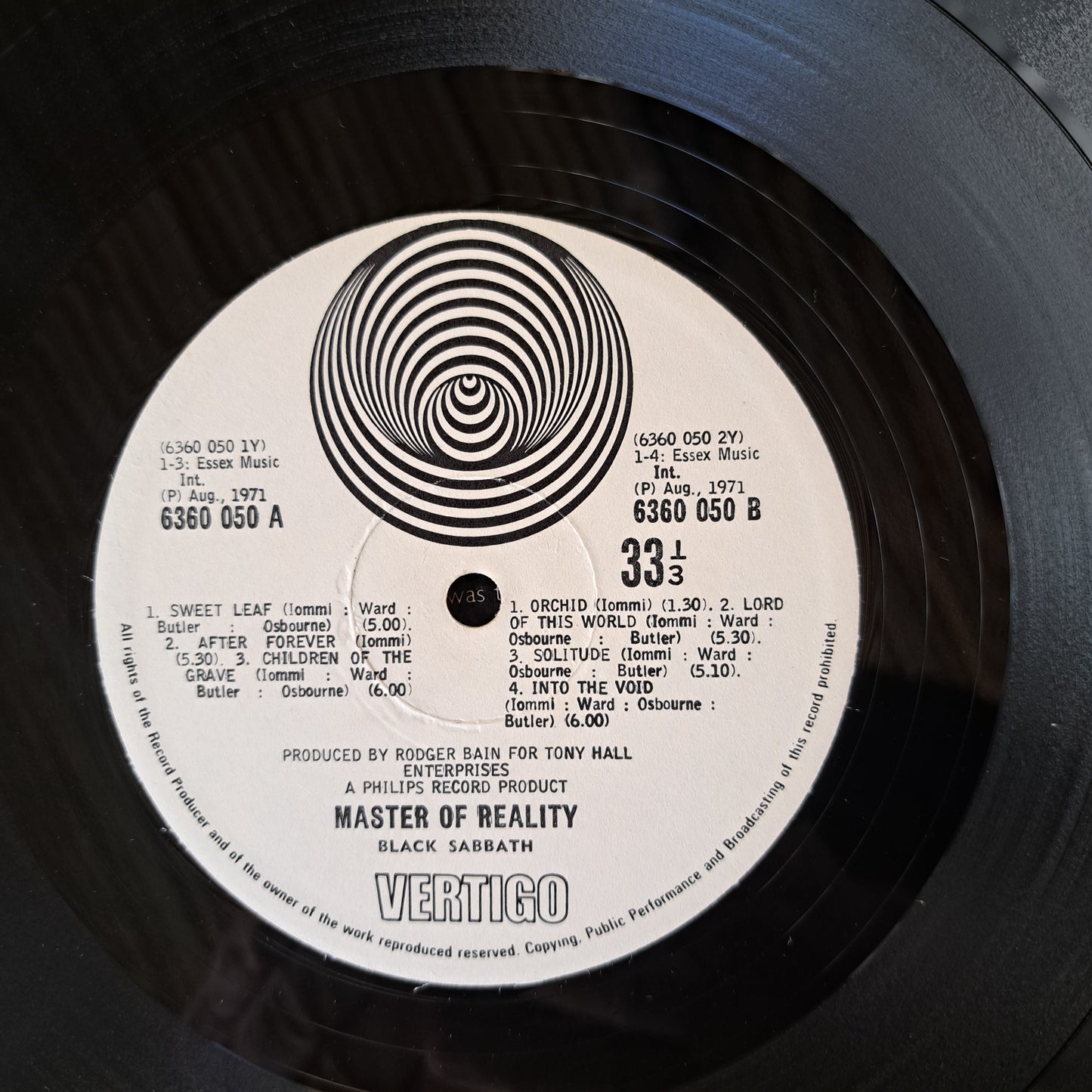 Black Sabbath - Master of reality (UK pressing)