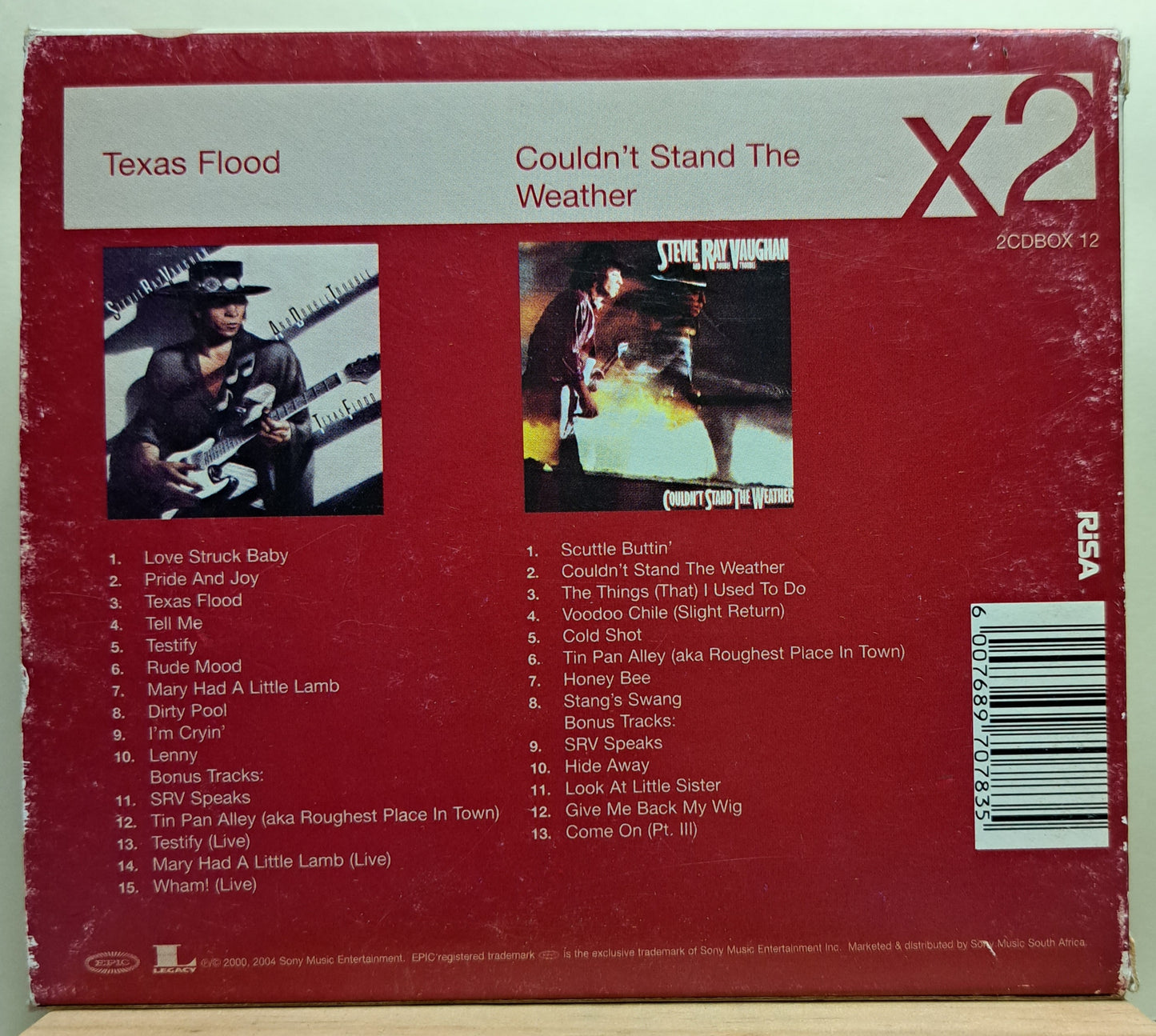 Stevie Ray Vaughan - Texas Flood + Couldn't stand the weather (2 Disc combo cd pack)