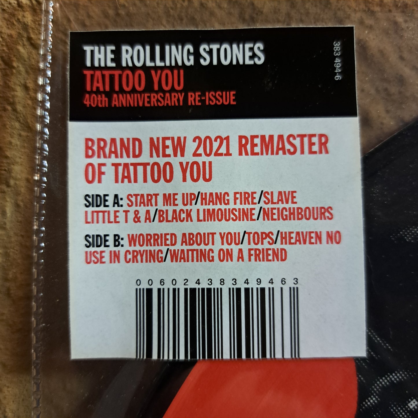 The Rolling Stones - Tattoo You, picture disk