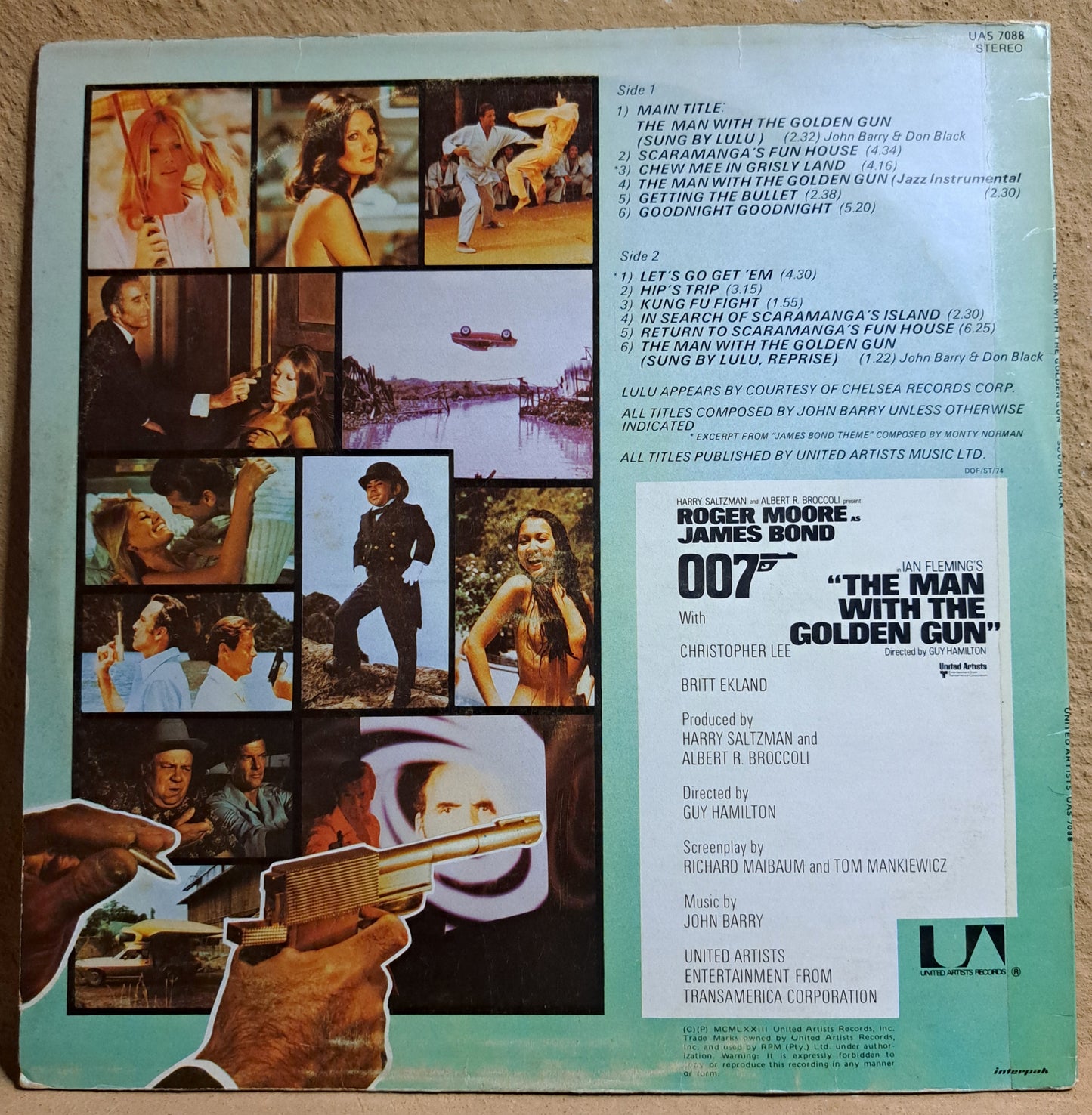 James Bond - The man with the golden gun, original motion picture soundtrack.